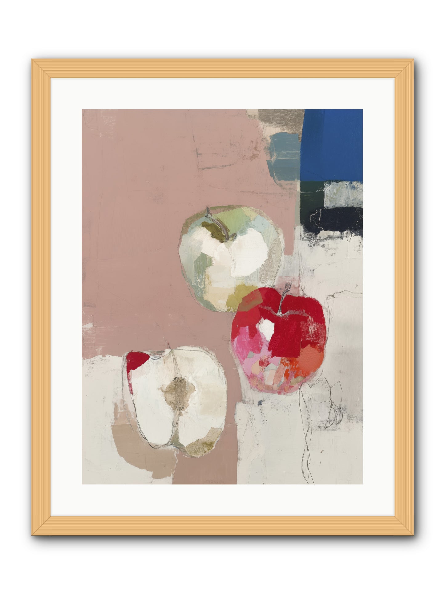 Pink Lady no.2 -- Framed Print - Natural 18x24
