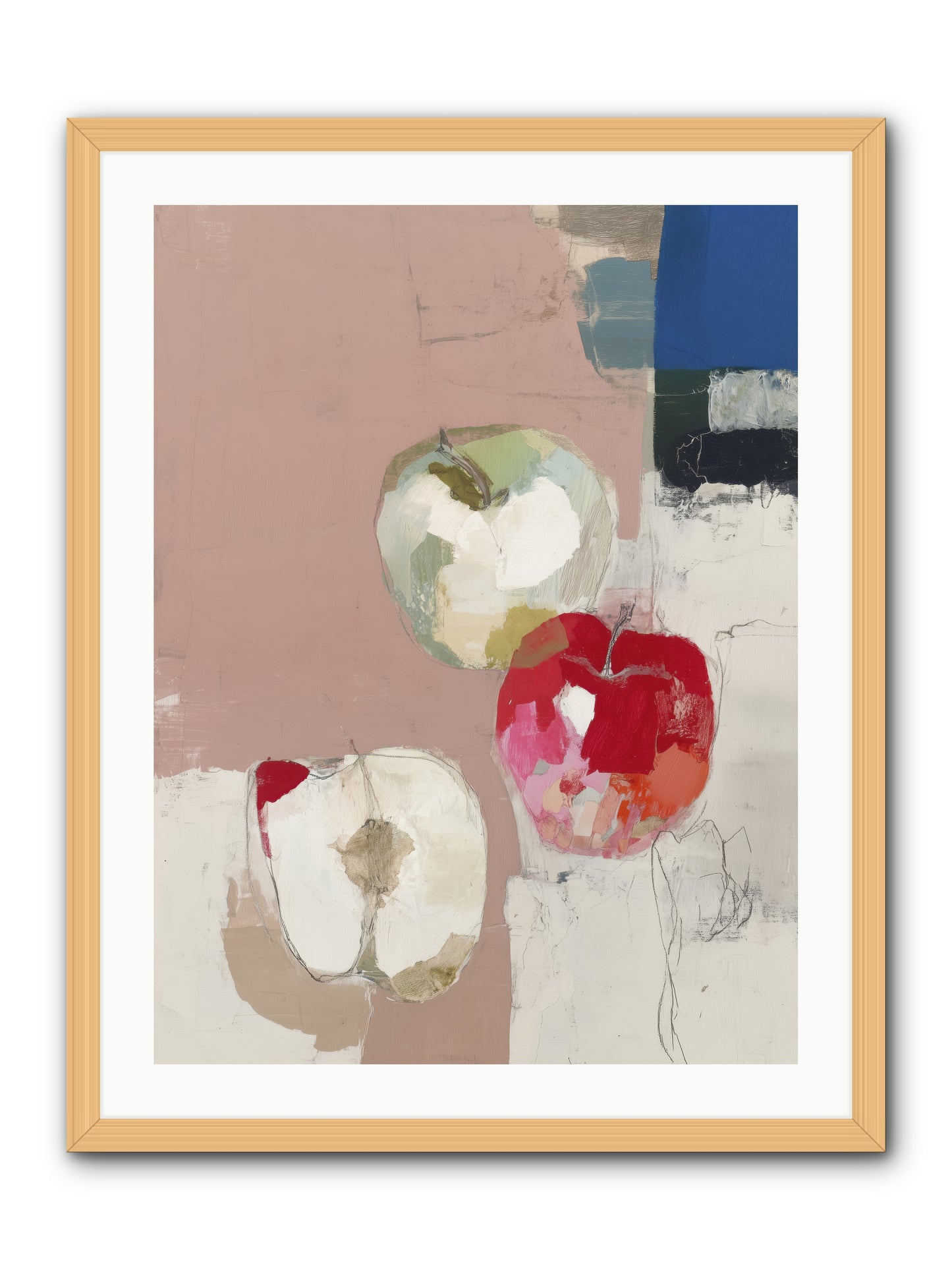 Pink Lady no.2 -- Framed Print - Natural 24x32
