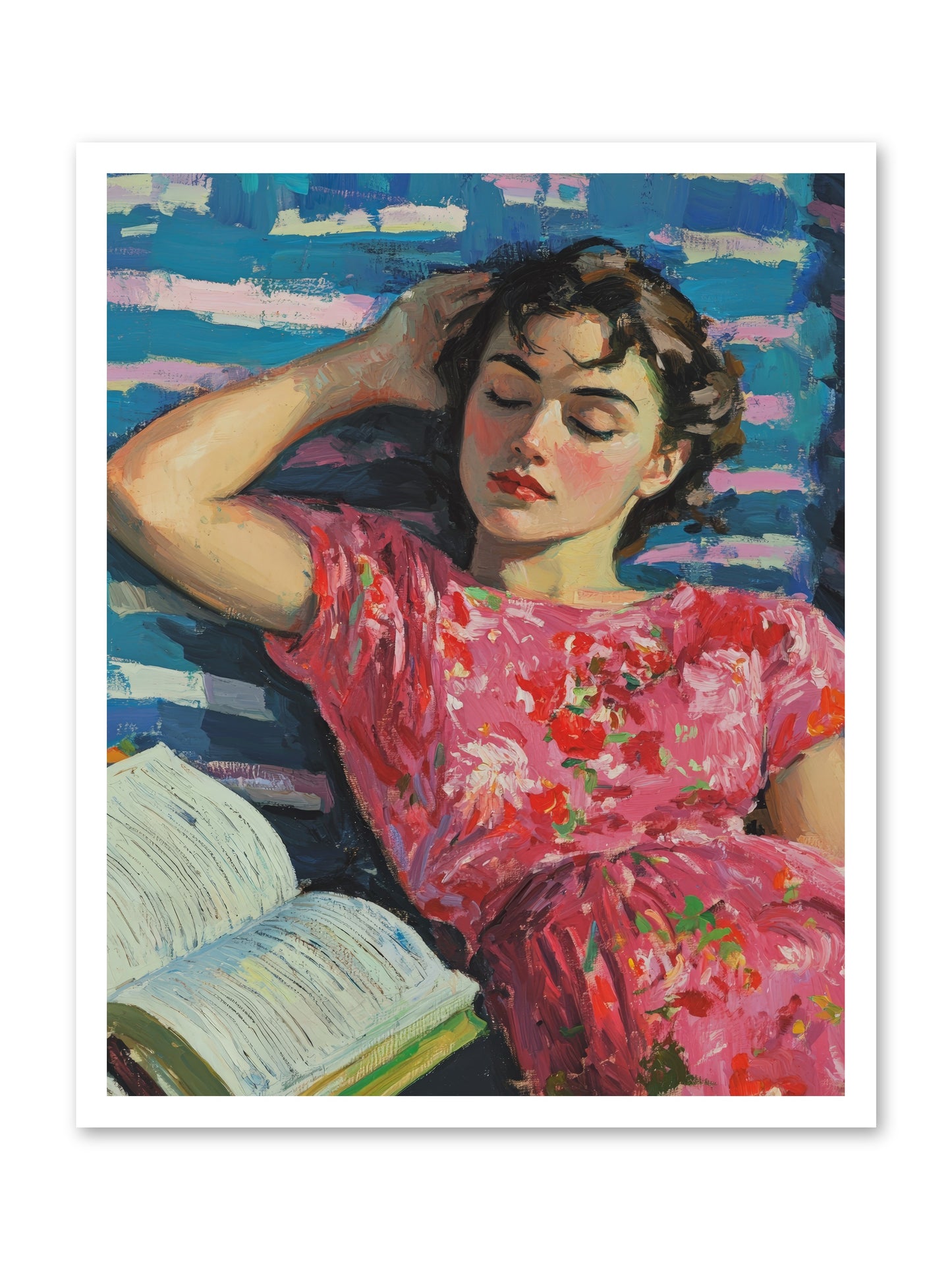 Pink Pages -- Paper Print 24x30