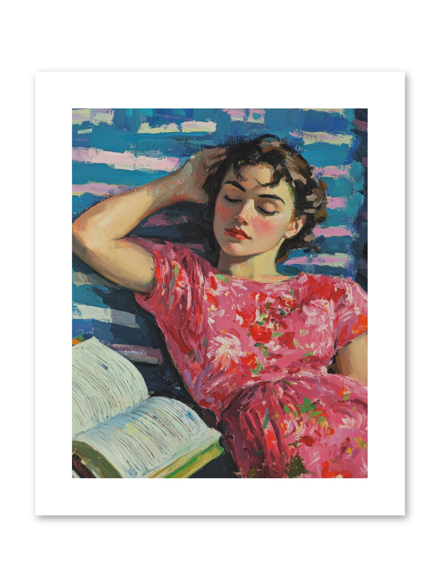 Pink Pages -- Paper Print 8x10