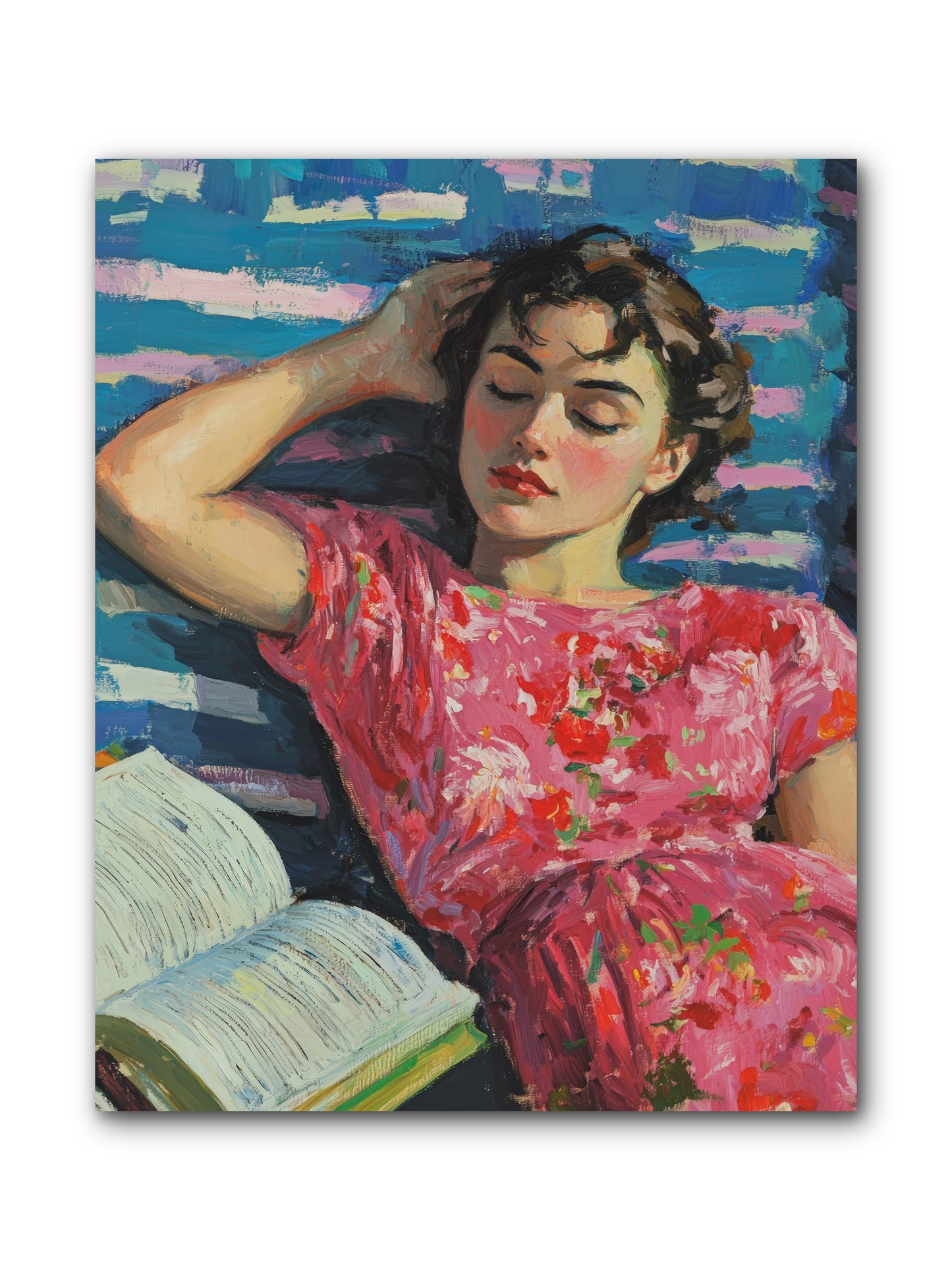 Pink Pages -- Wrapped Canvas 8x10