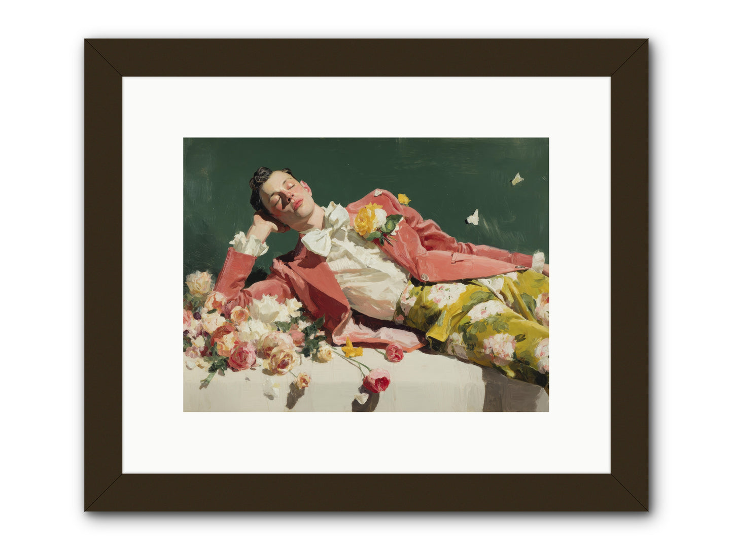 Pink Was the Color of Celebration -- Framed Print - Black 12x9