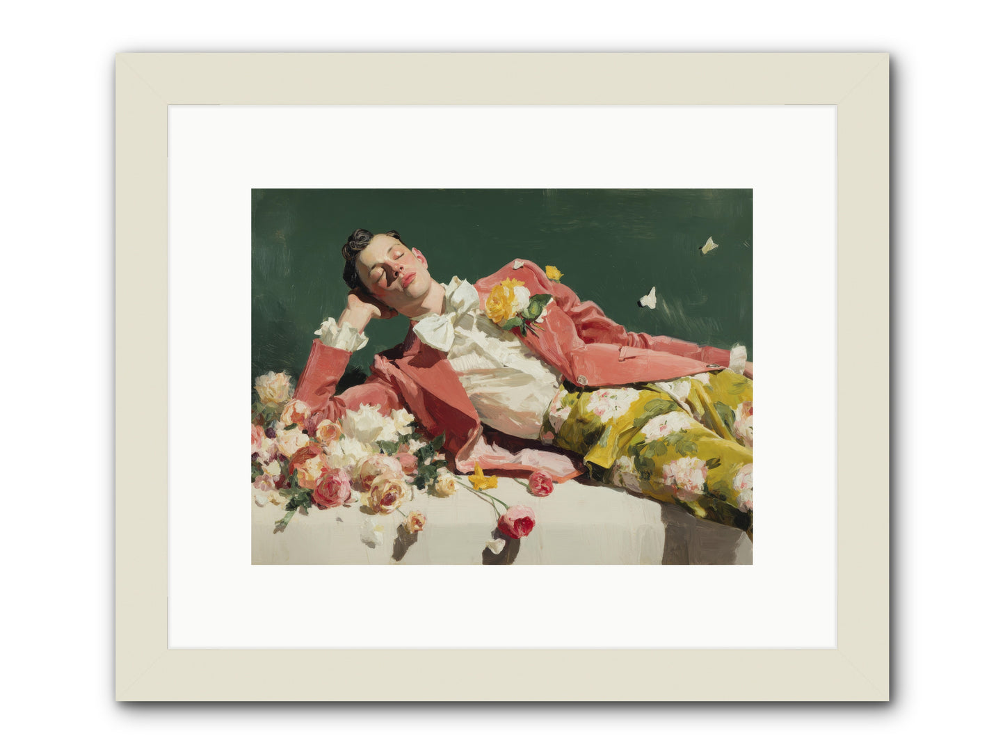 Pink Was the Color of Celebration -- Framed Print - White 12x9