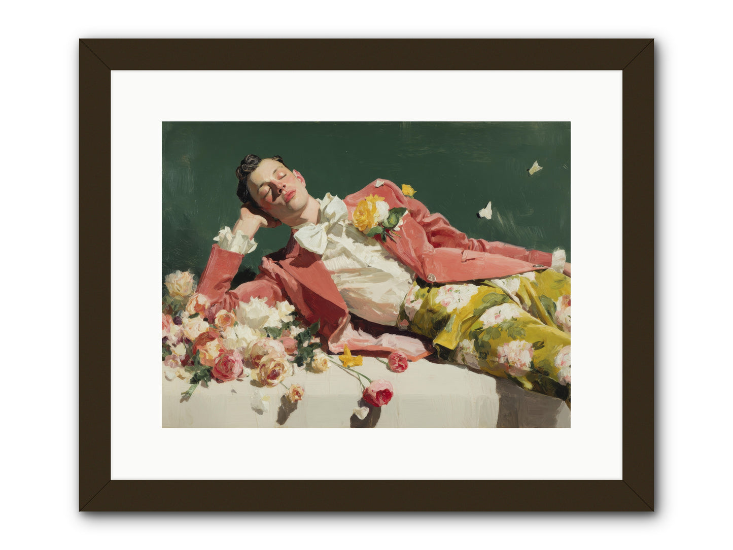Pink Was the Color of Celebration -- Framed Print - Black 16x12