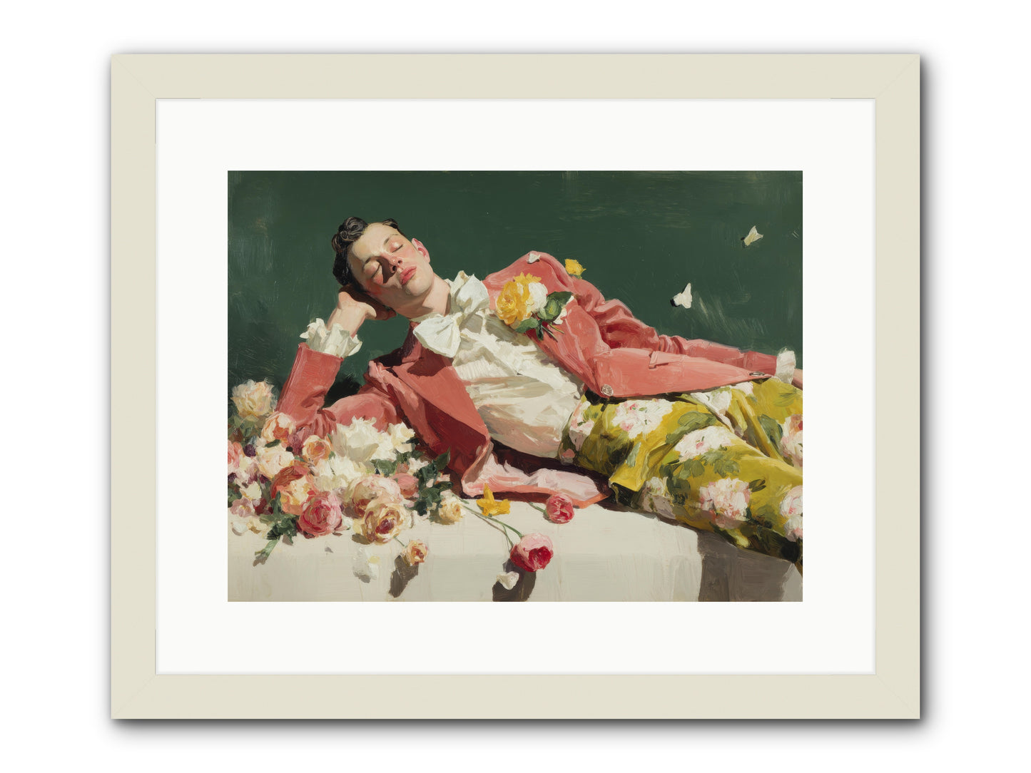 Pink Was the Color of Celebration -- Framed Print - White 16x12