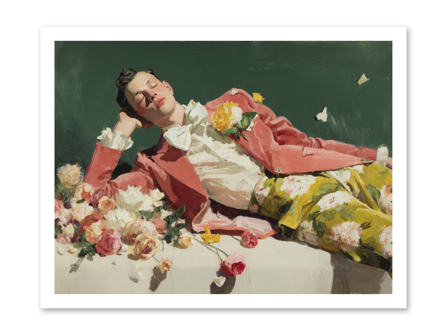 Pink Was the Color of Celebration -- Loose Canvas Print 24x18