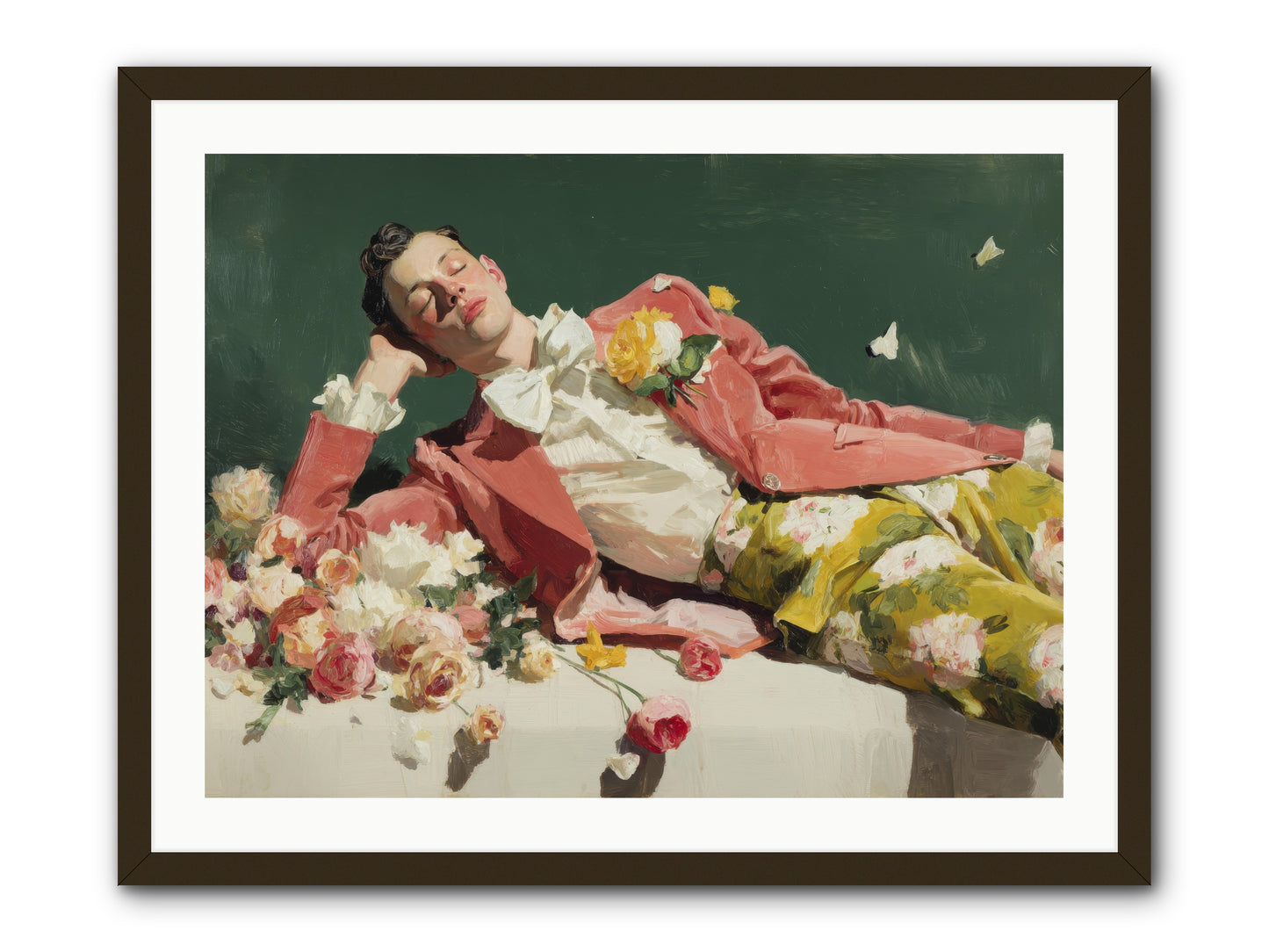 Pink Was the Color of Celebration -- Framed Print - Black 32x24