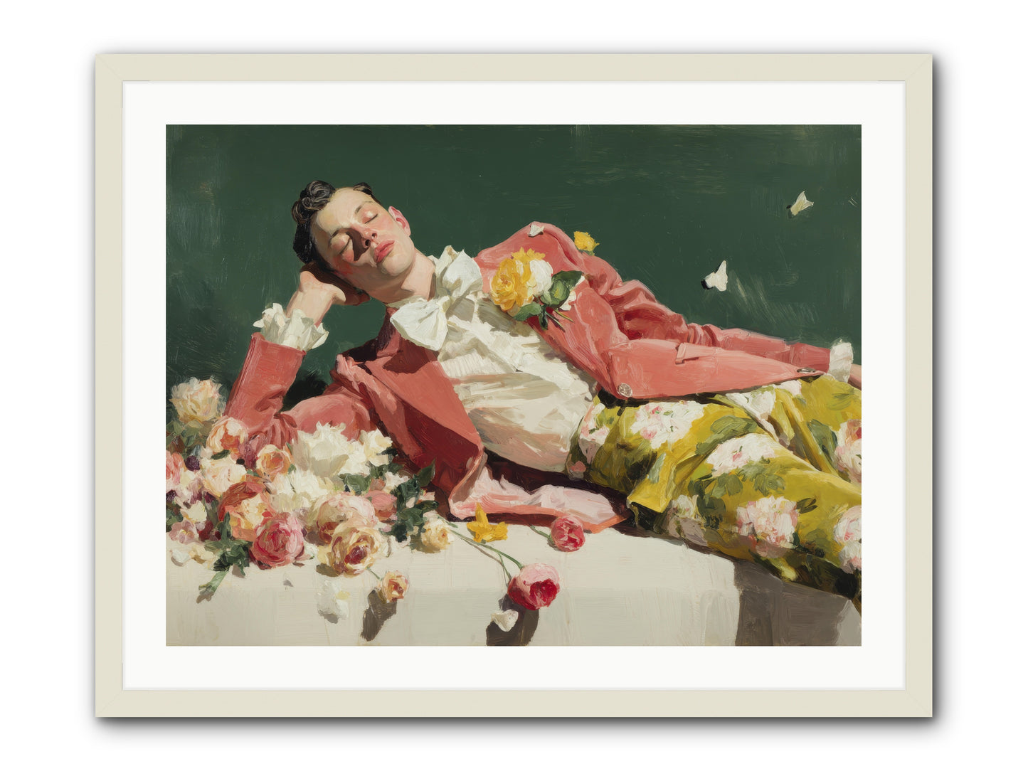 Pink Was the Color of Celebration -- Framed Print - White 32x24