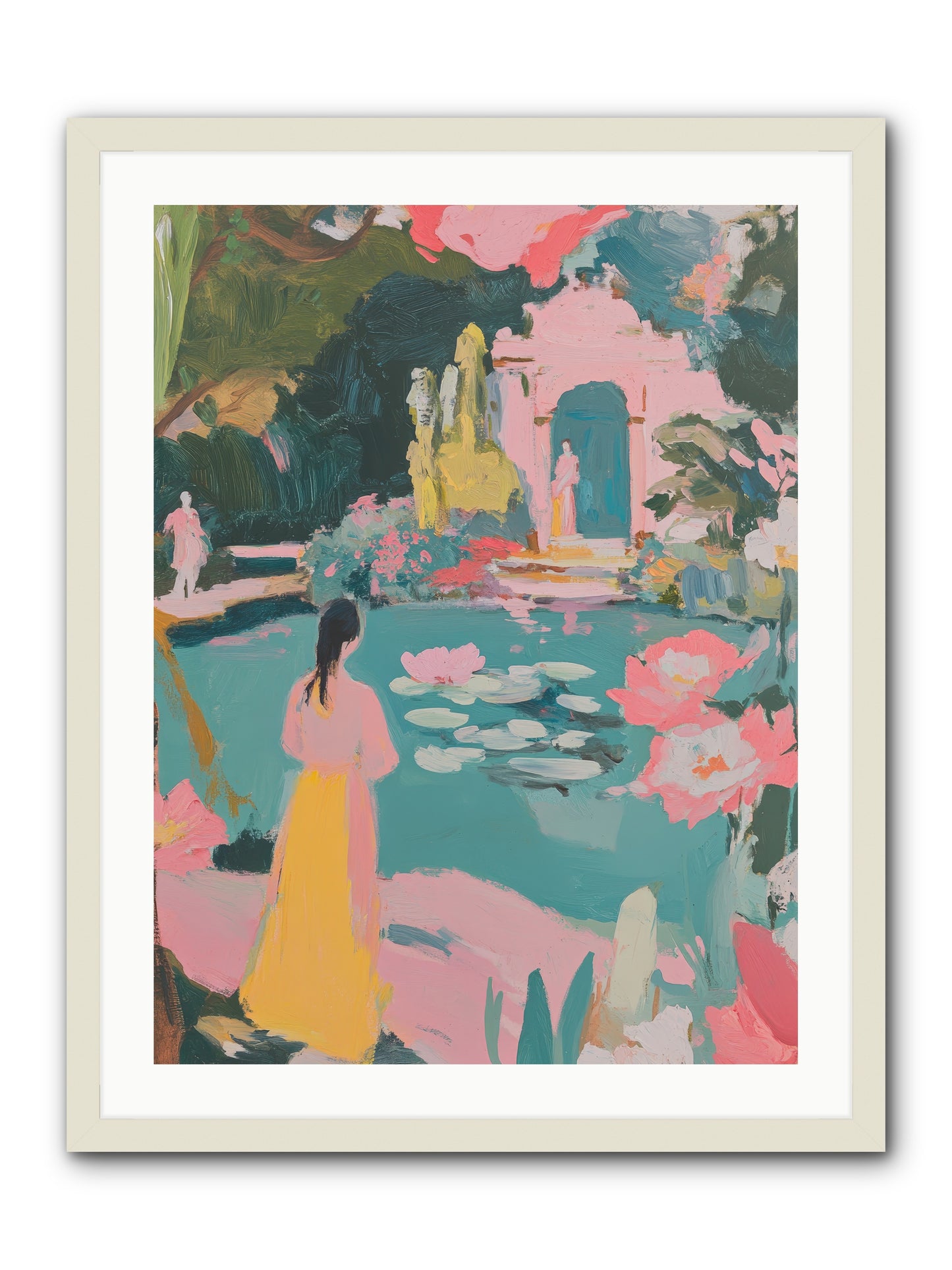 Piquant Sonnet-REZ -- Framed Print - White 24x32