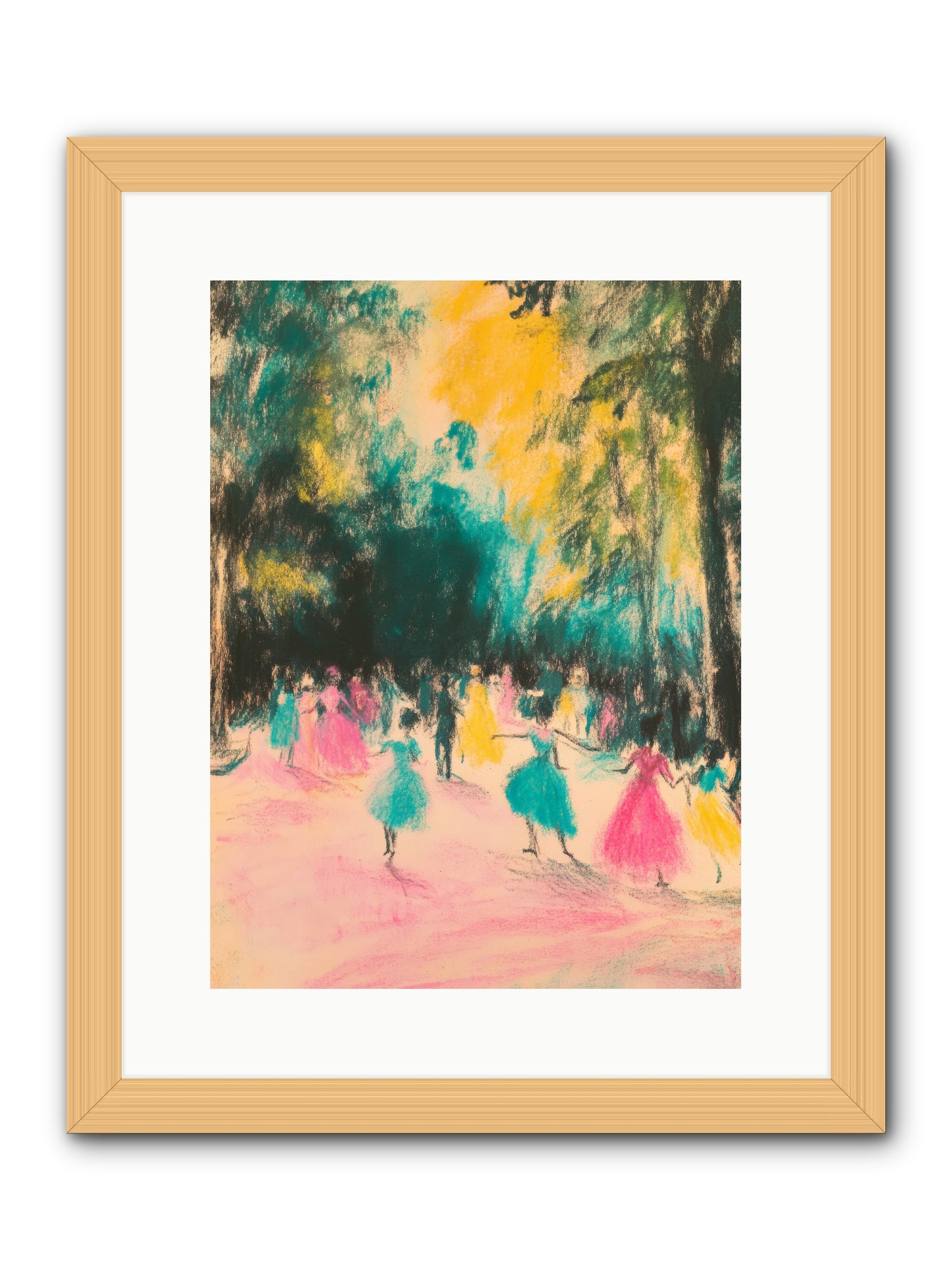 Pirouette's Night Dance -- Framed Print - Natural 12x16