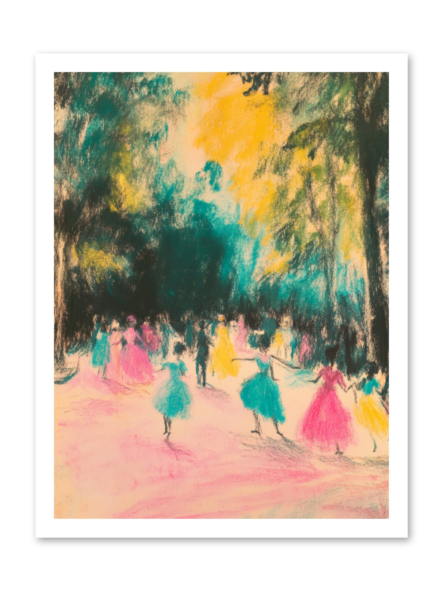 Pirouette's Night Dance -- Loose Canvas Print 18x24
