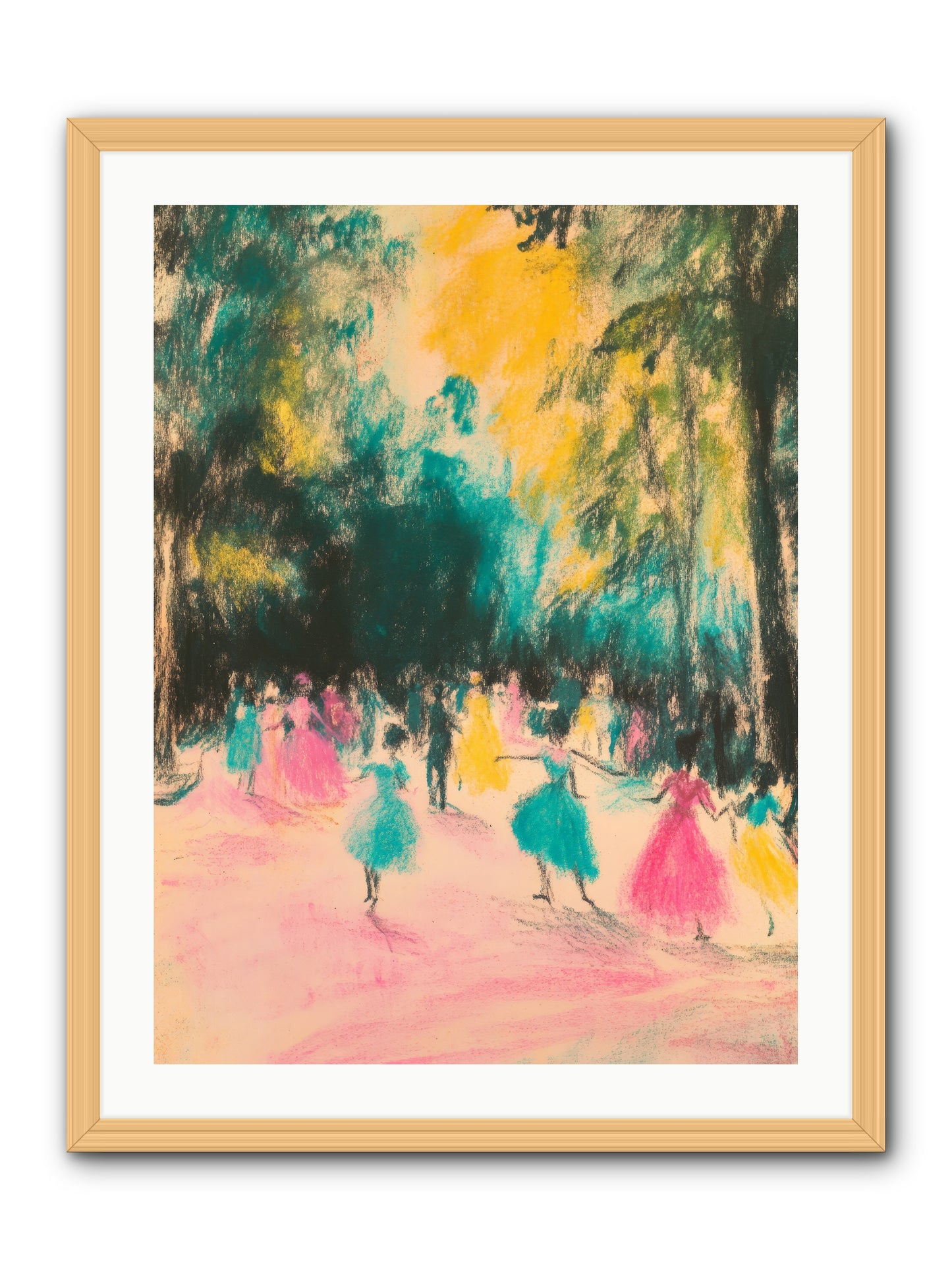 Pirouette's Night Dance -- Framed Print - Natural 24x32