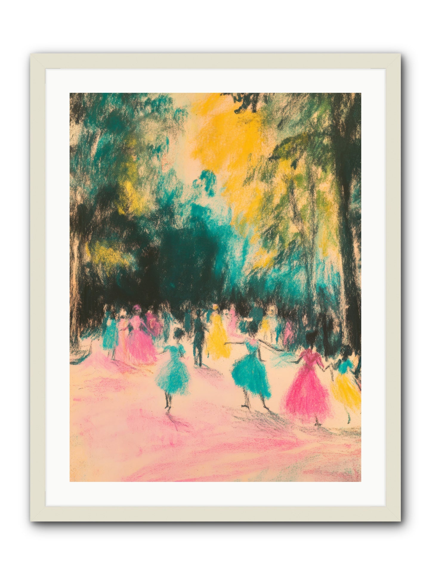Pirouette's Night Dance -- Framed Print - White 24x32