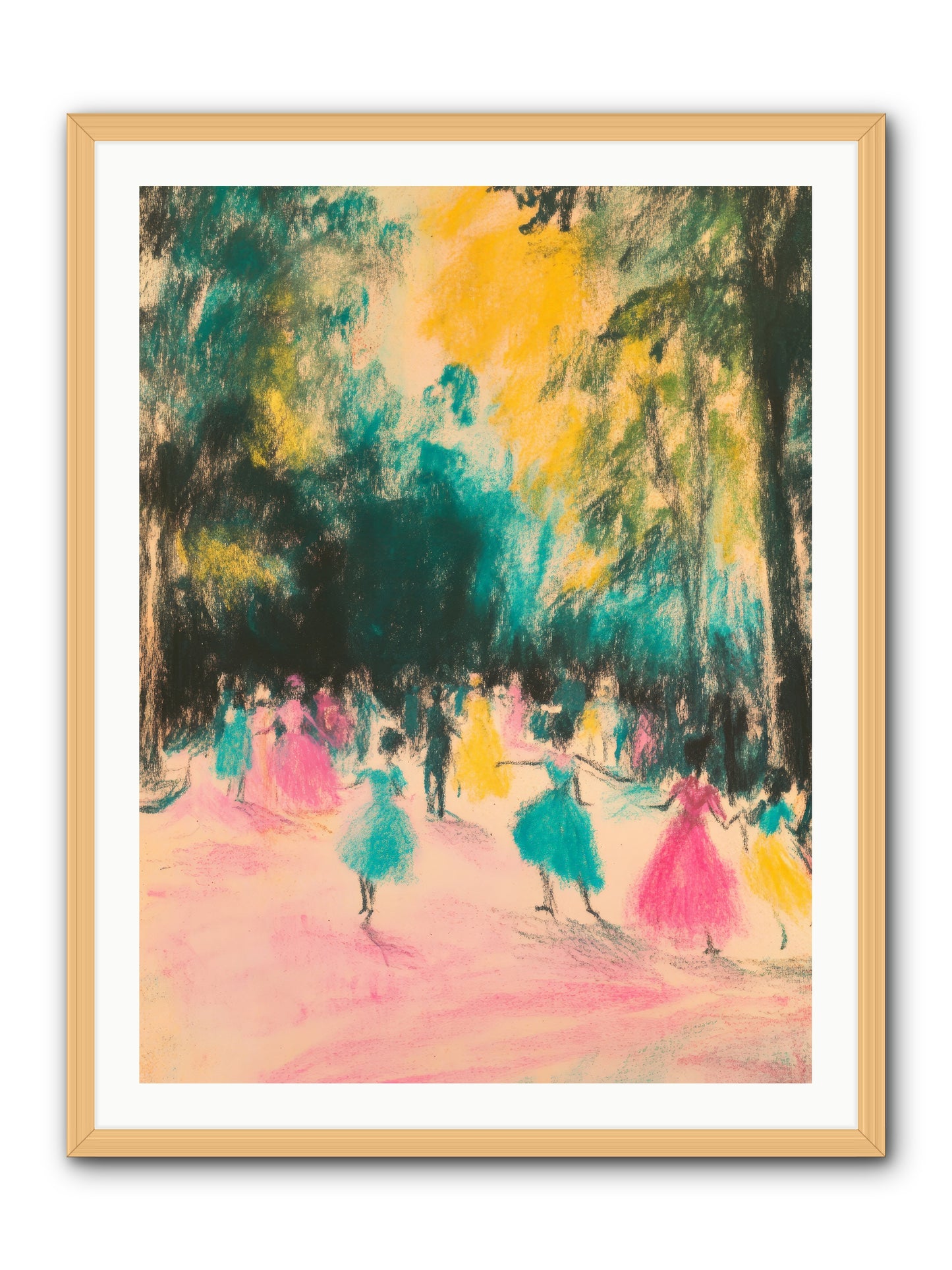 Pirouette's Night Dance -- Framed Print - Natural 30x40