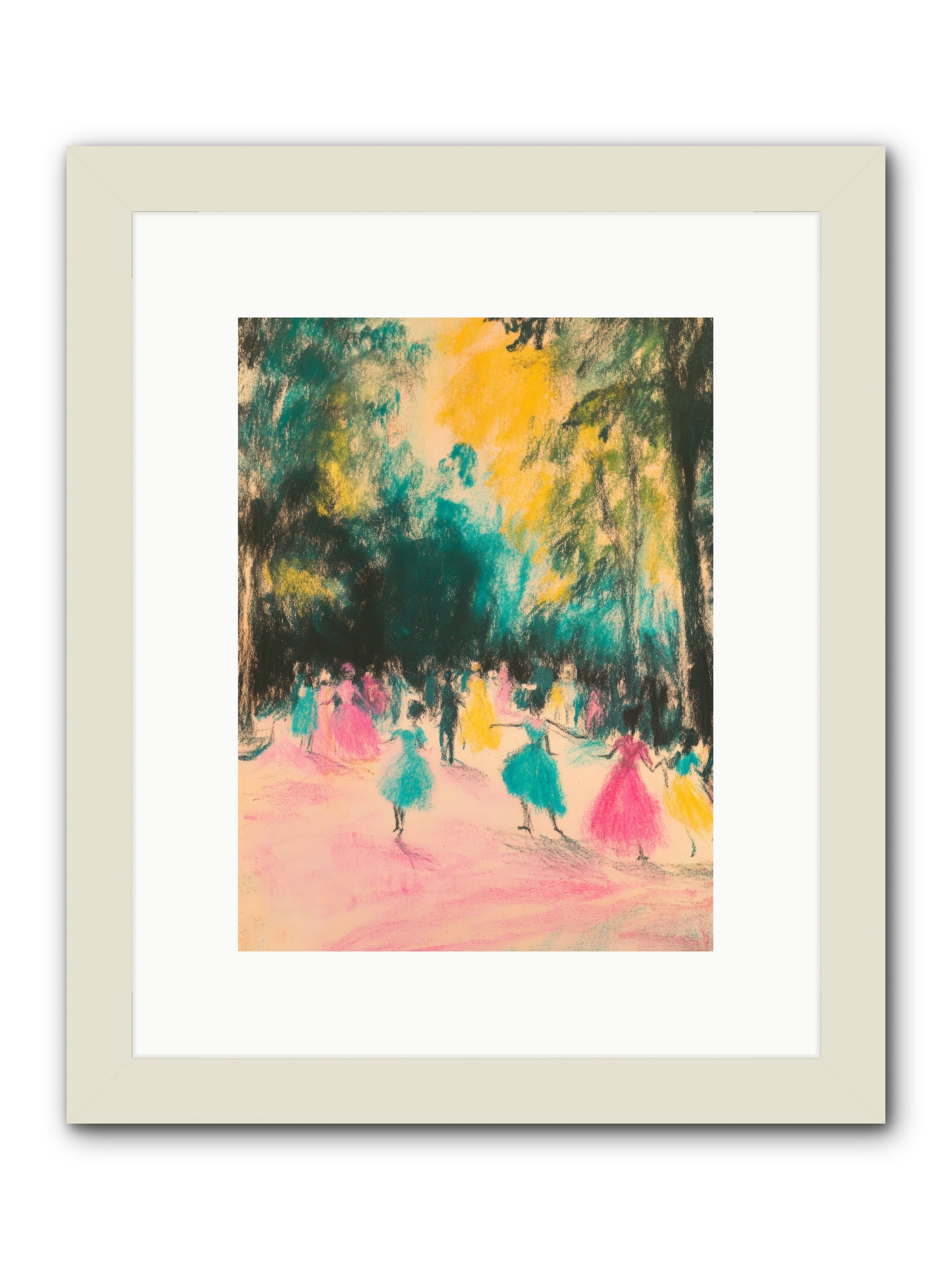 Pirouette's Night Dance -- Framed Print - White 9x12