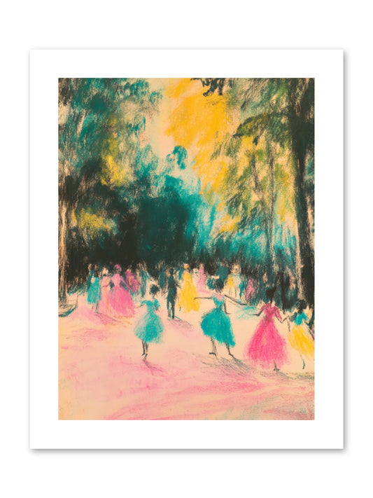 Pirouette's Night Dance -- Paper Print 9x12