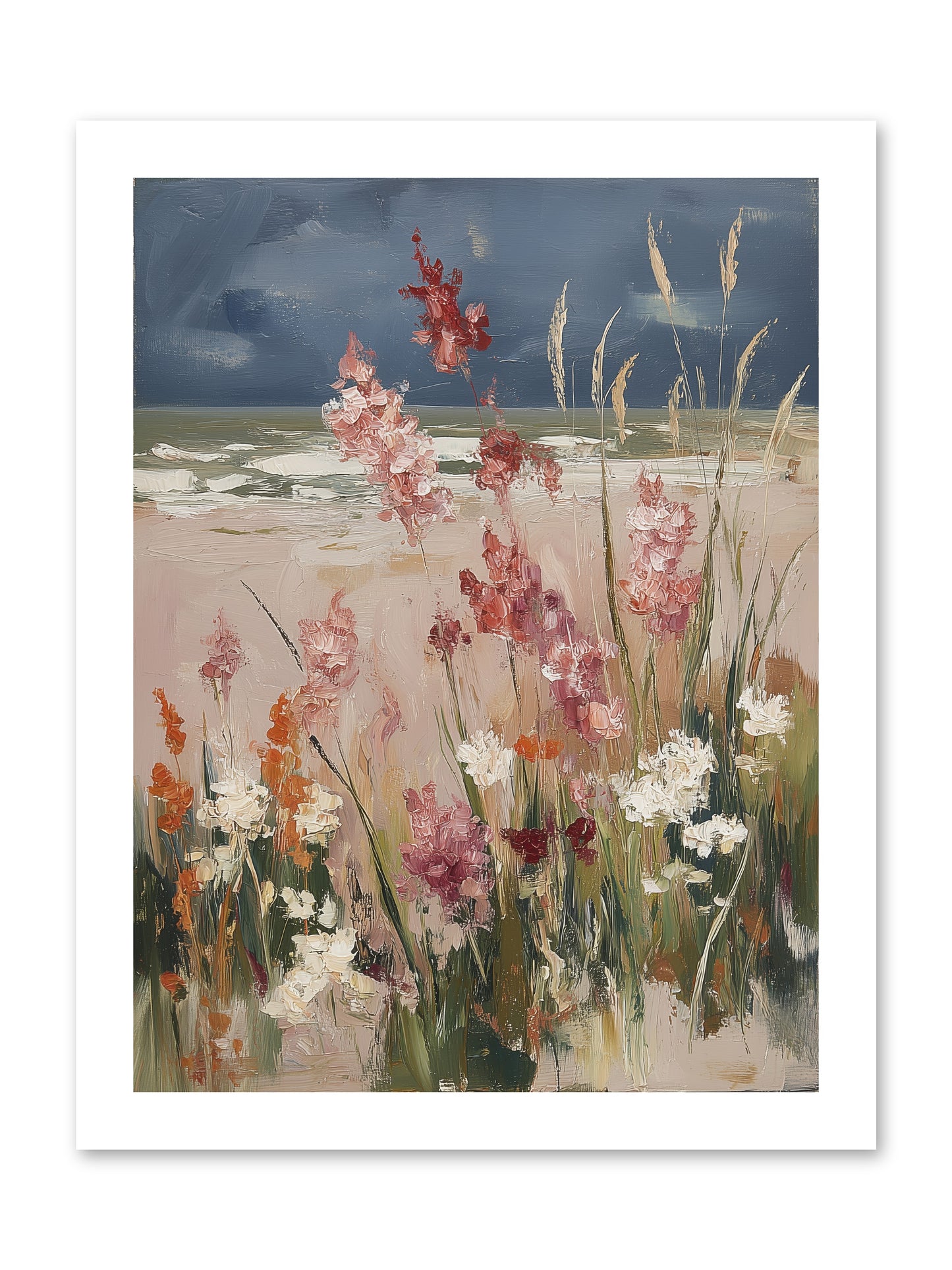 Plains Court the Sea -- Paper Print 12x16
