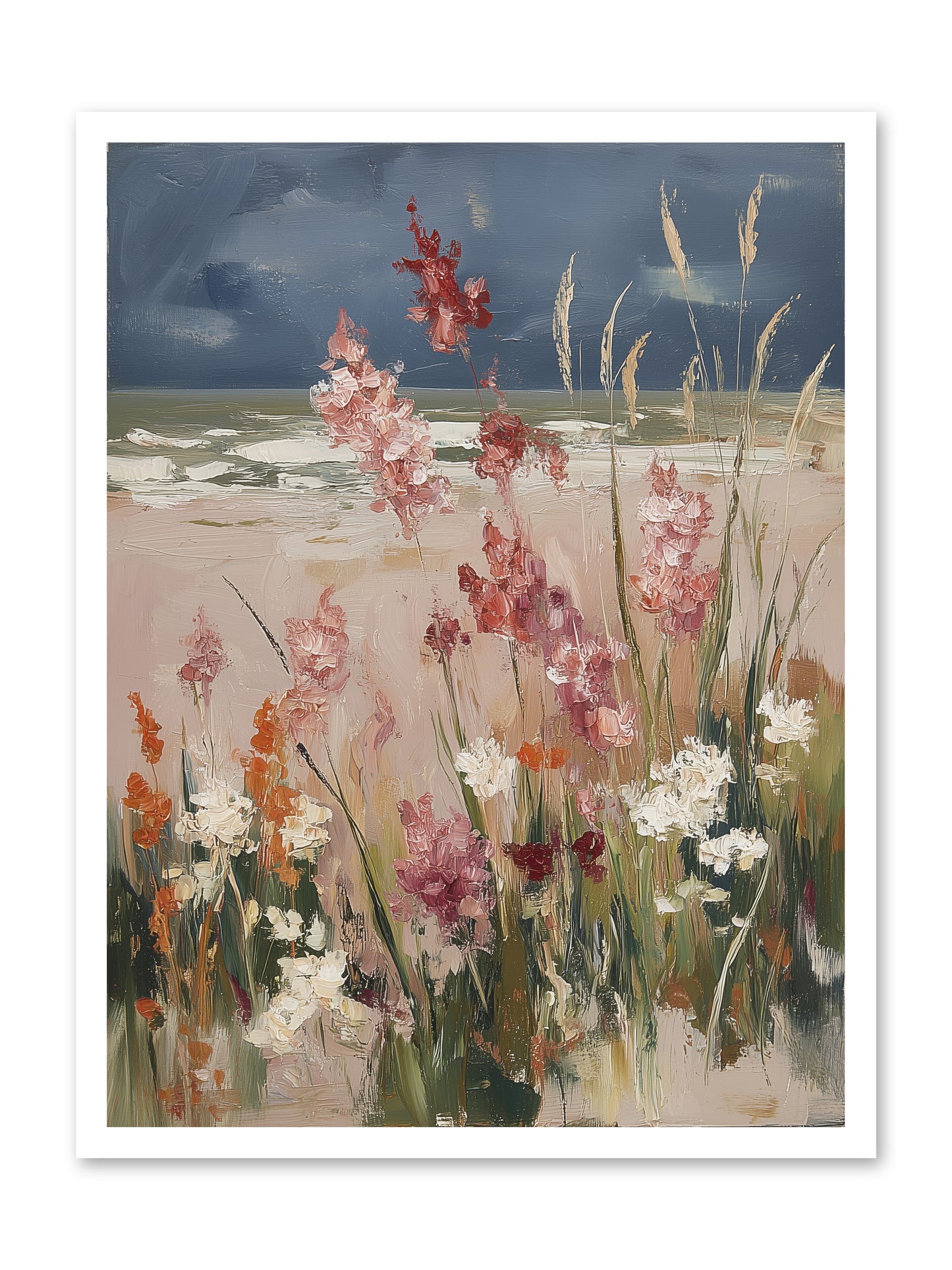 Plains Court the Sea -- Paper Print 24x32
