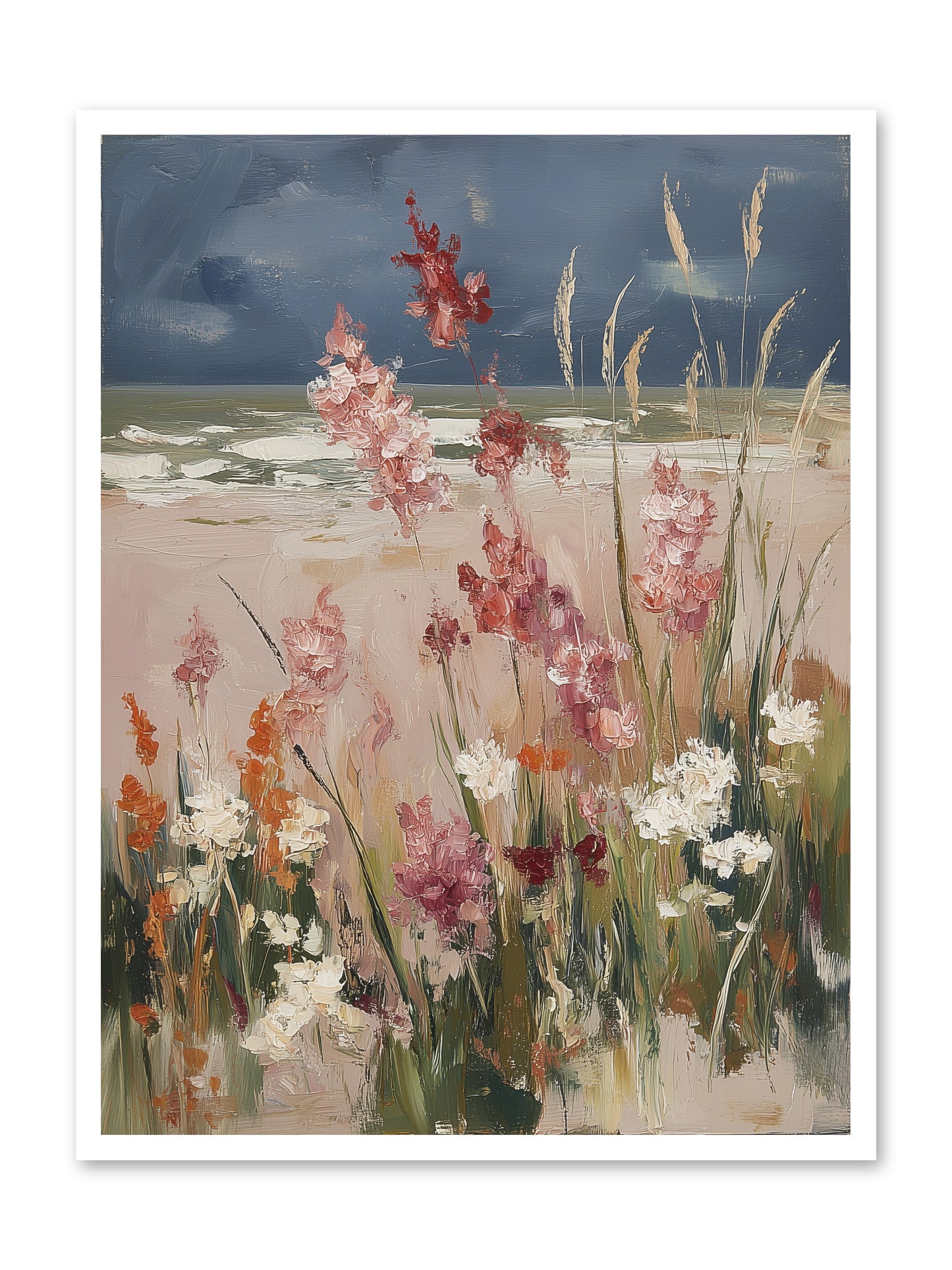 Plains Court the Sea -- Paper Print 30x40