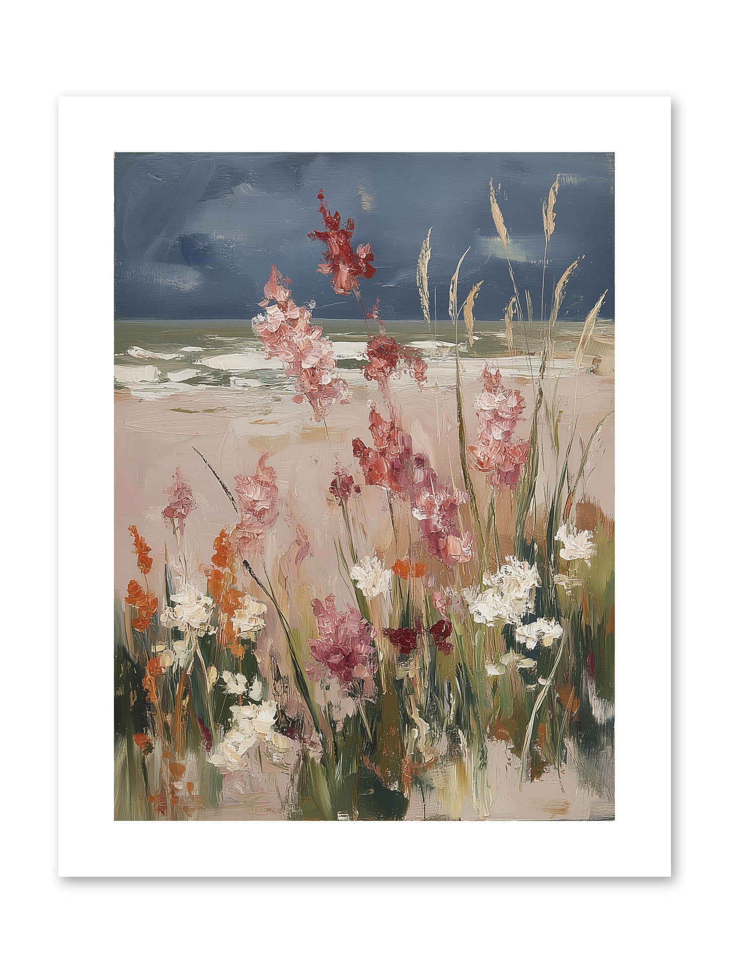 Plains Court the Sea -- Paper Print 9x12