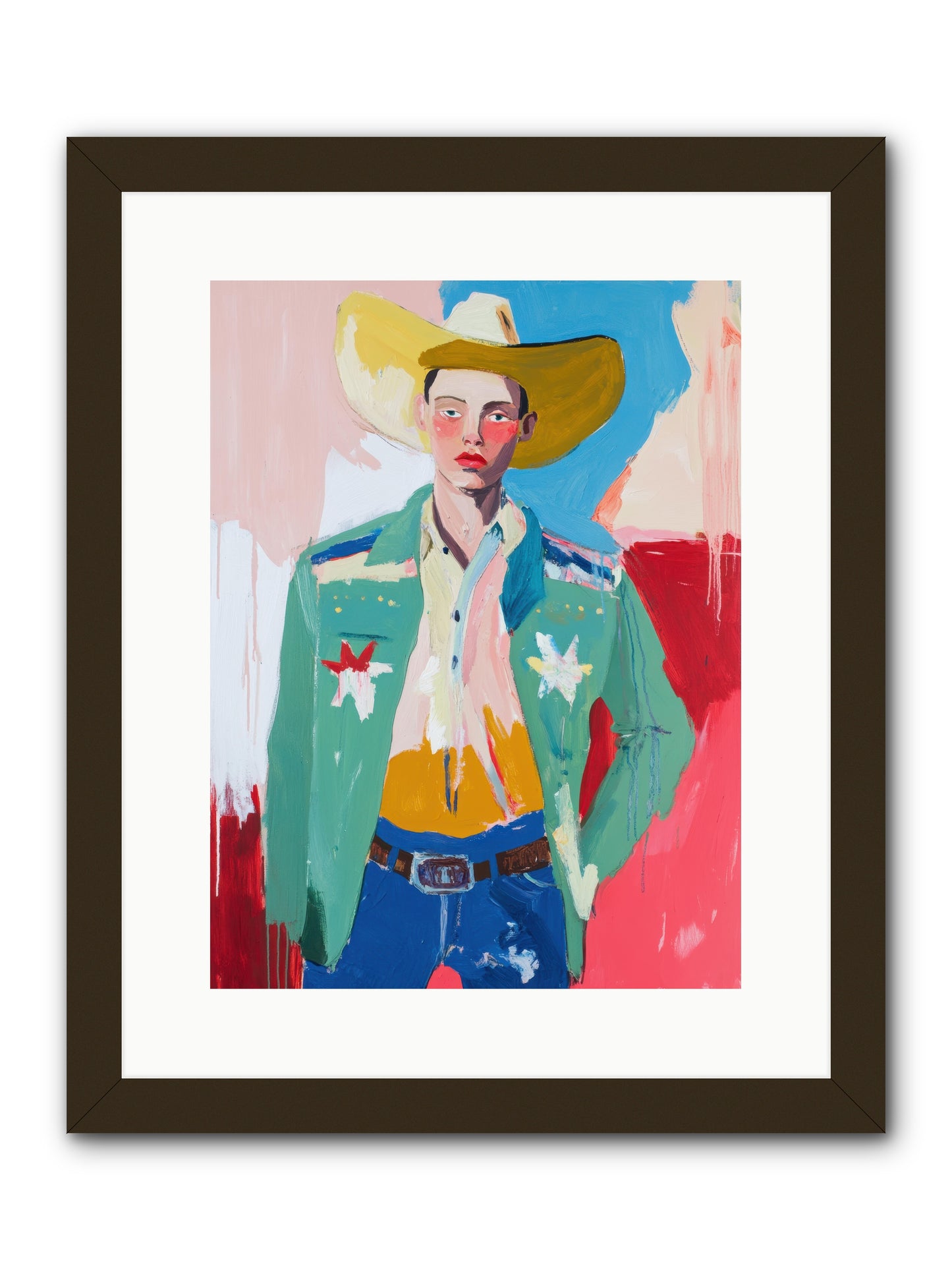 Plains Drifter -- Framed Print - Black 12x16