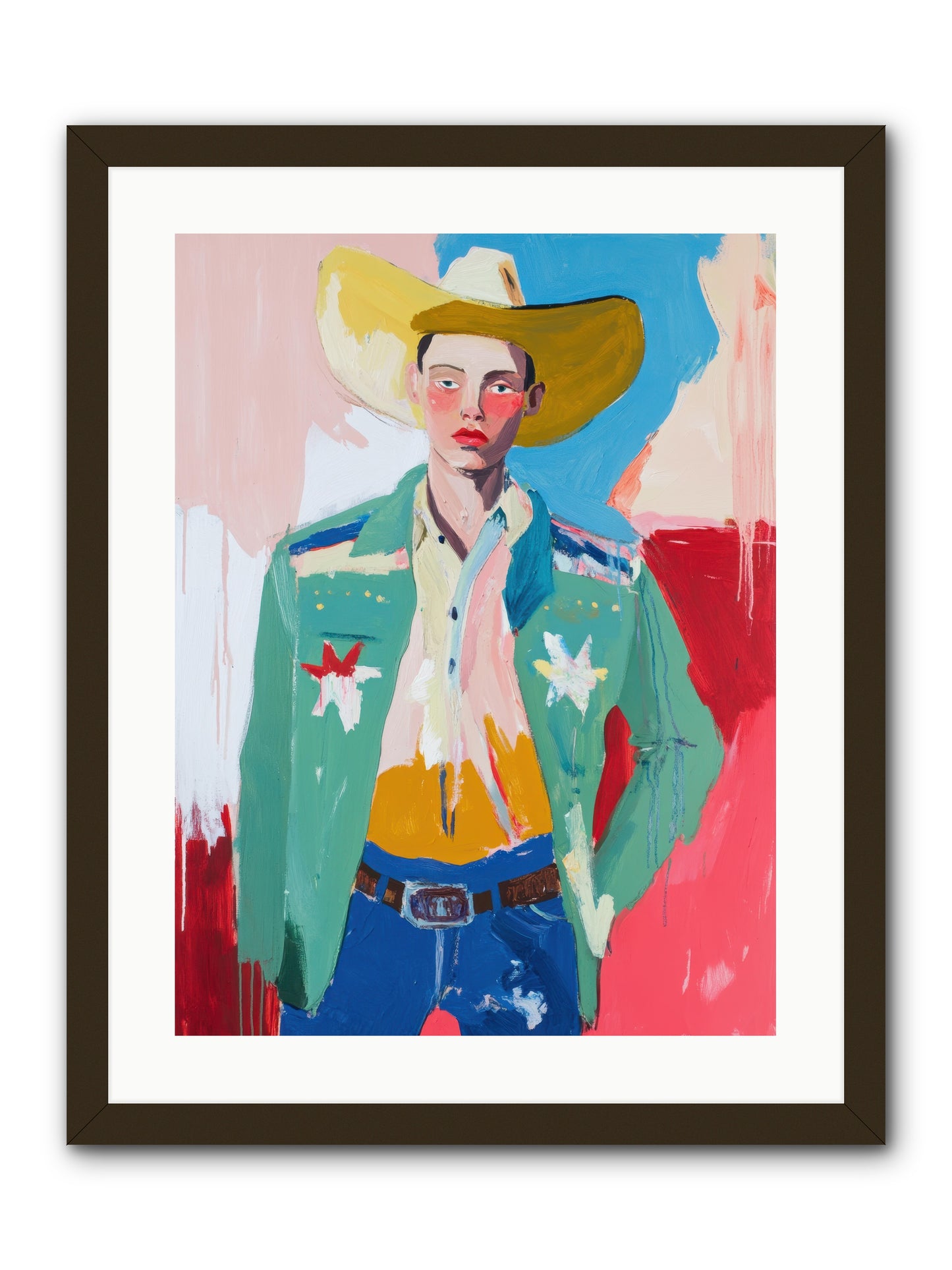 Plains Drifter -- Framed Print - Black 18x24