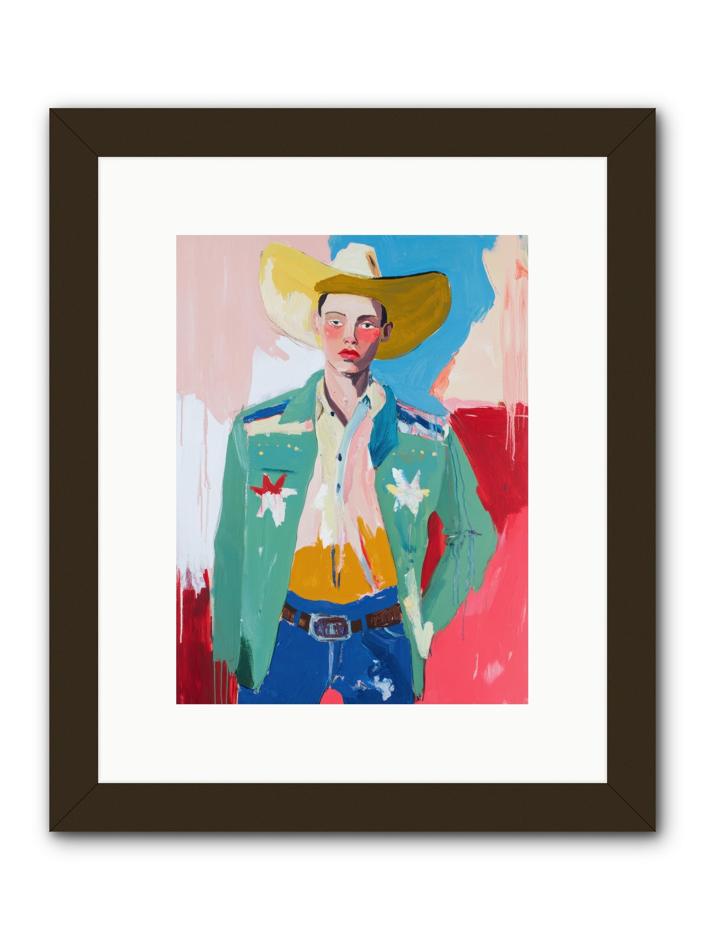 Plains Drifter -- Framed Print - Black 9x12