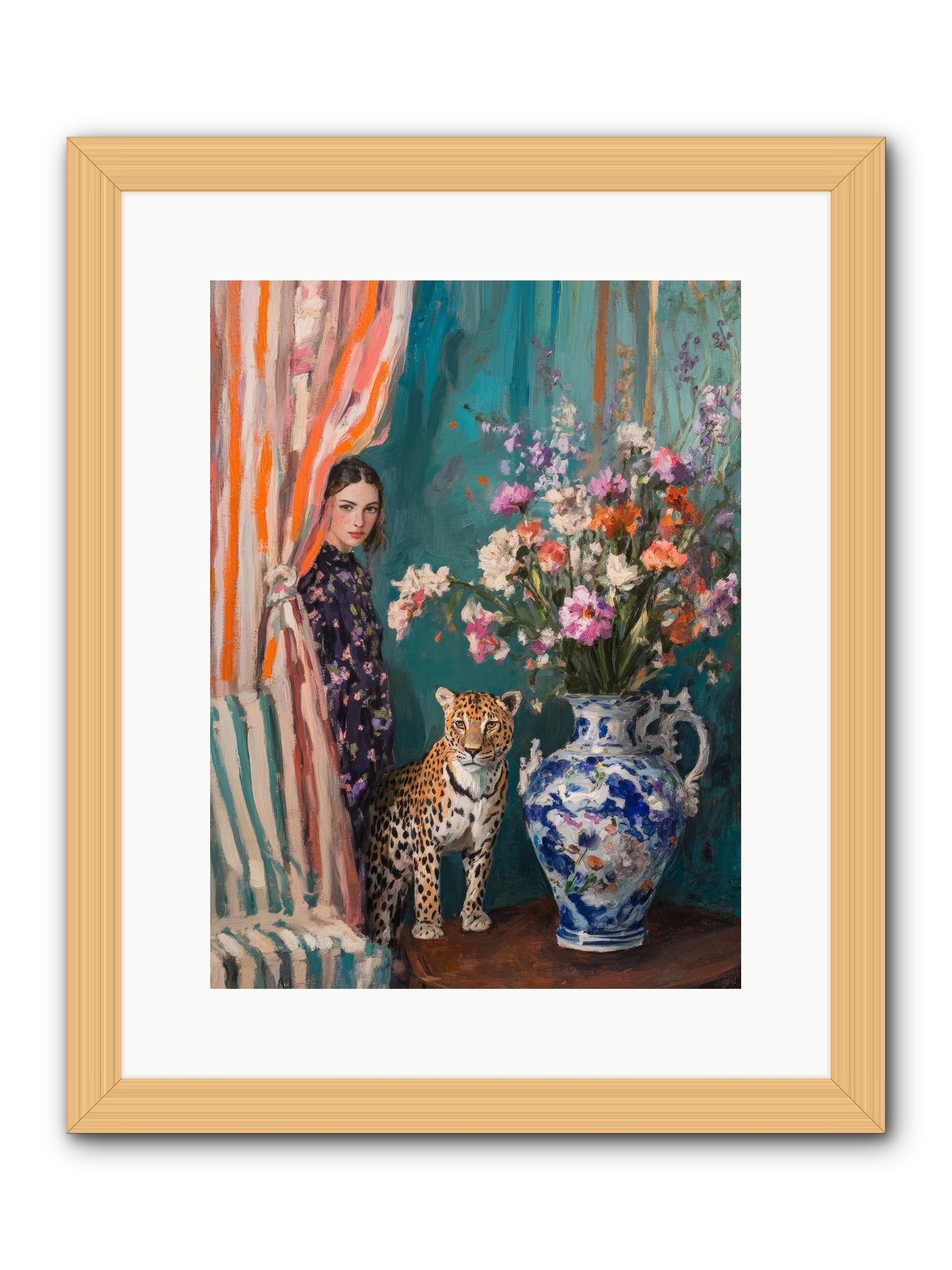 Plays and Charades -- Framed Print - Natural 12x16