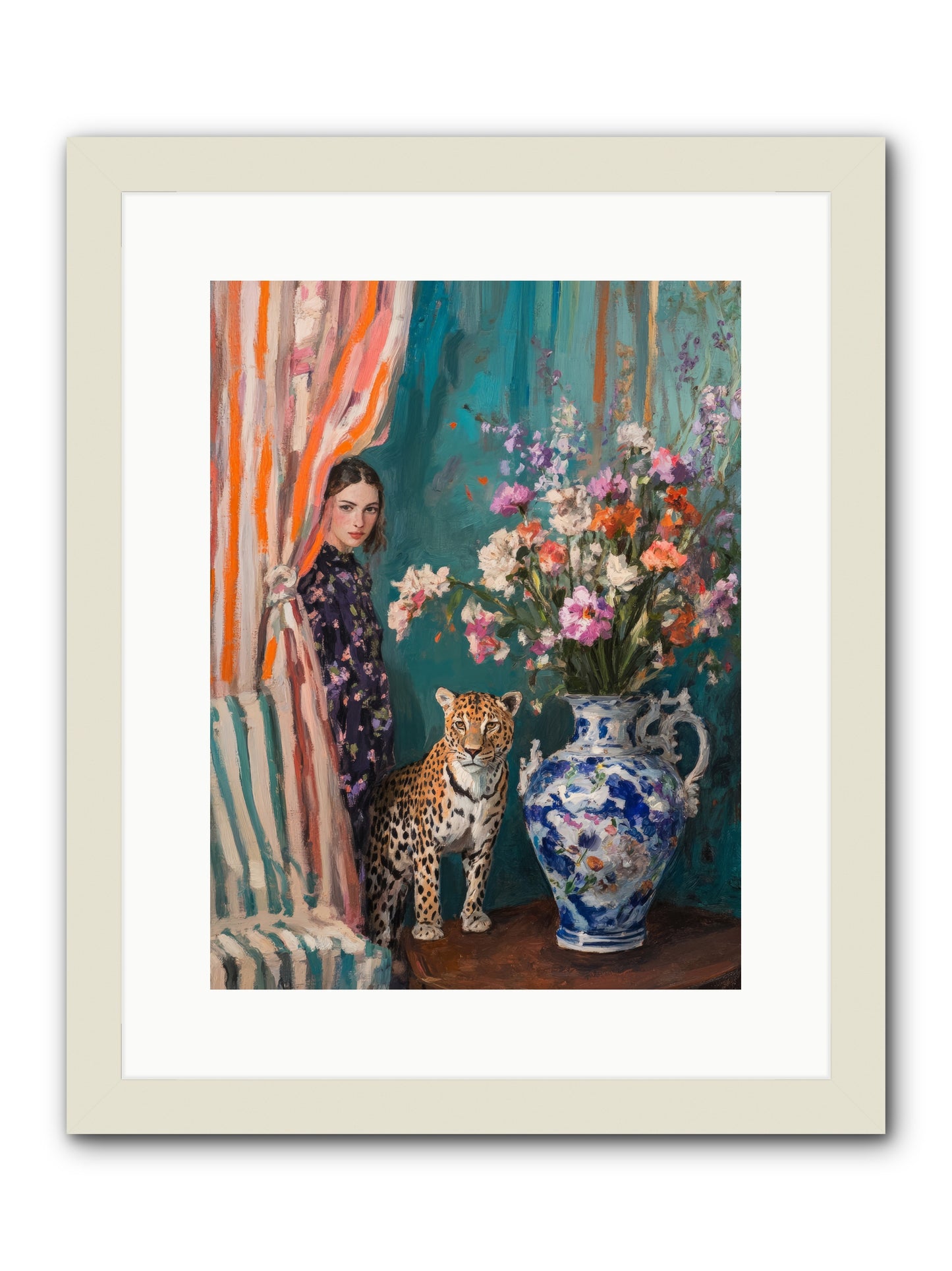 Plays and Charades -- Framed Print - White 12x16