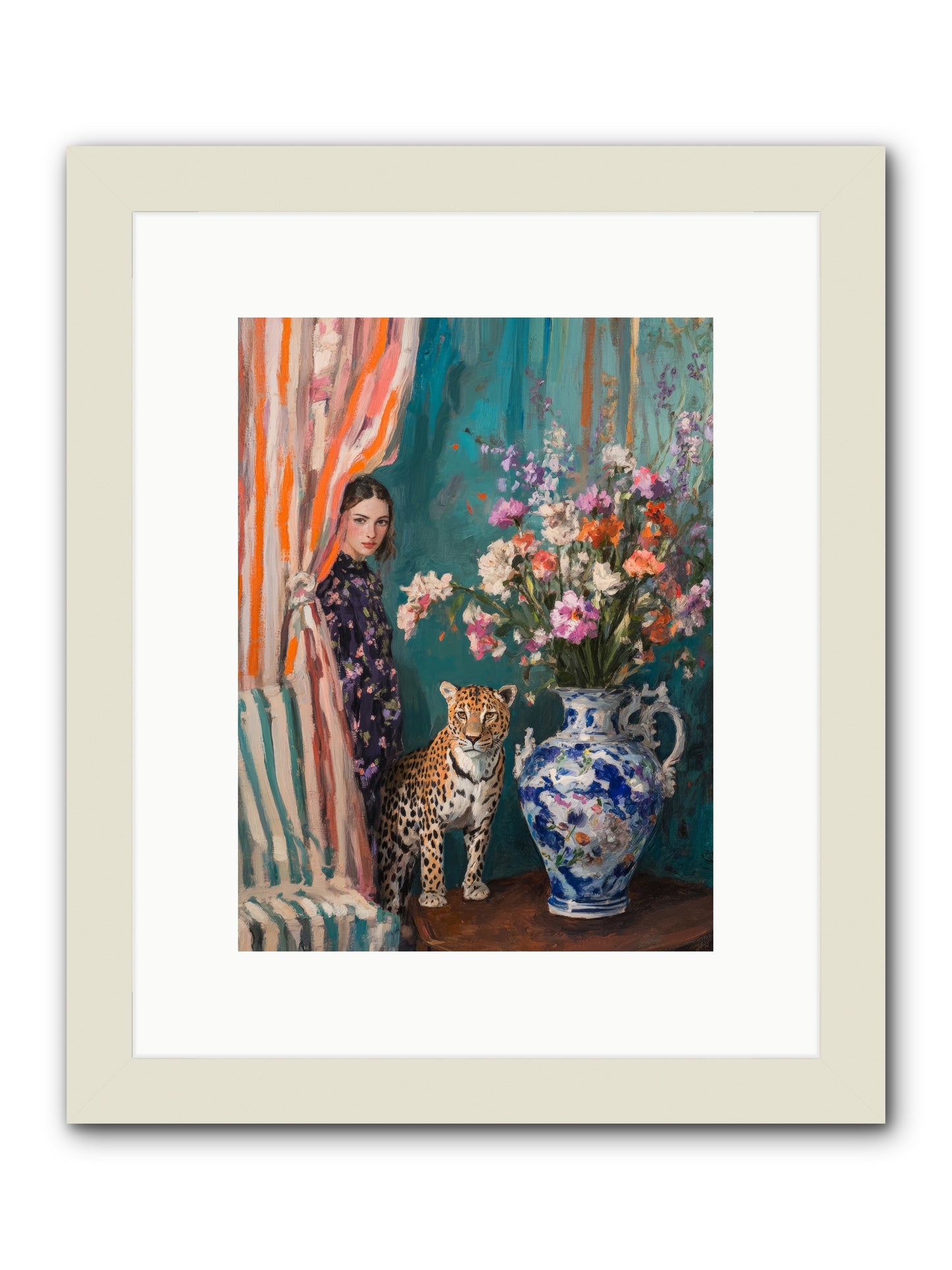 Plays and Charades -- Framed Print - White 9x12