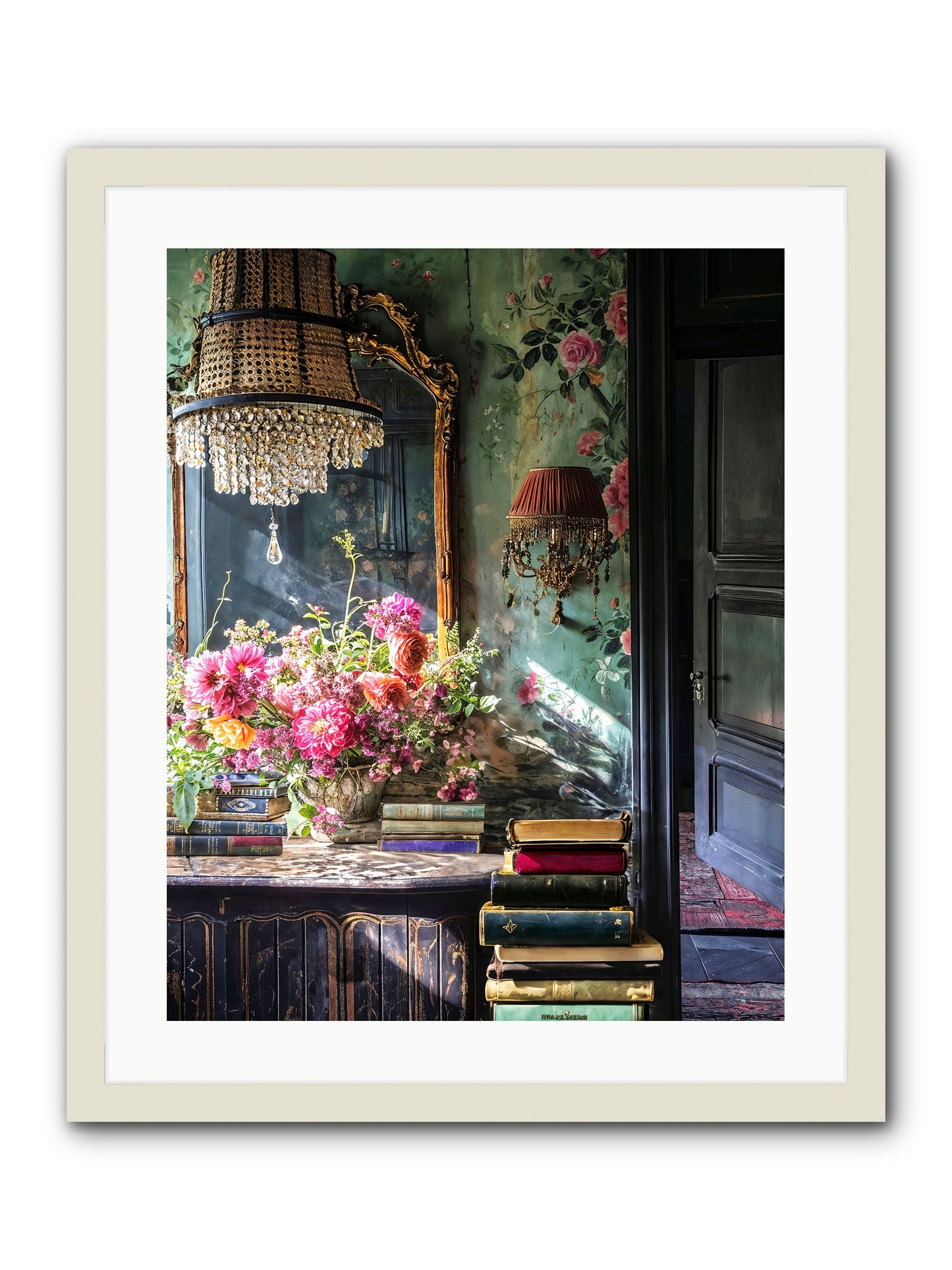 Pleasantly Surprised -- Framed Print - White 20x25