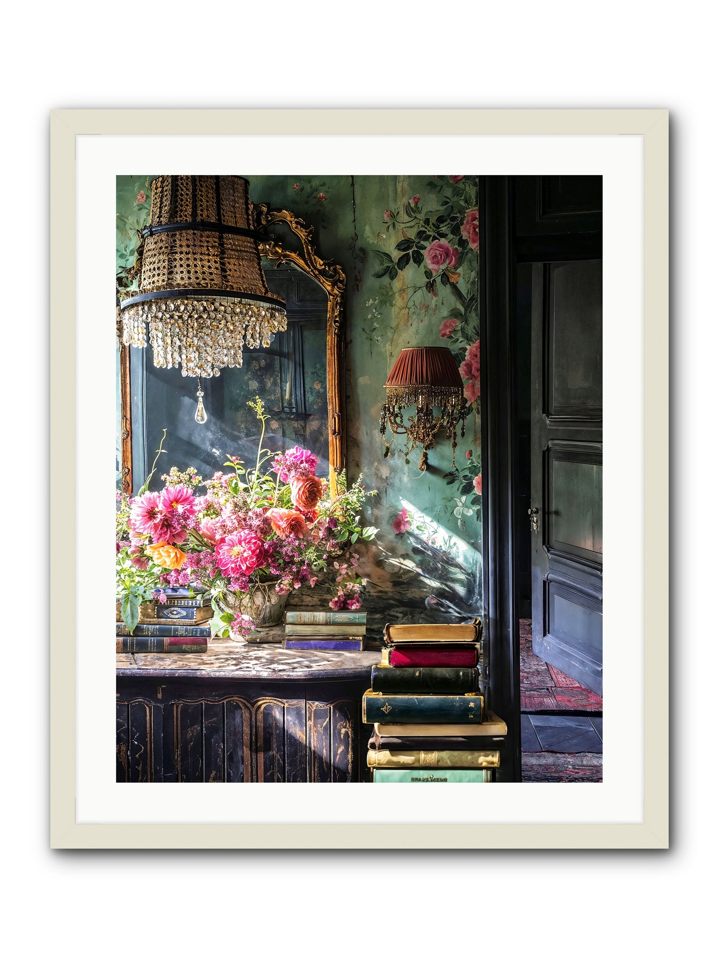 Pleasantly Surprised -- Framed Print - White 24x30