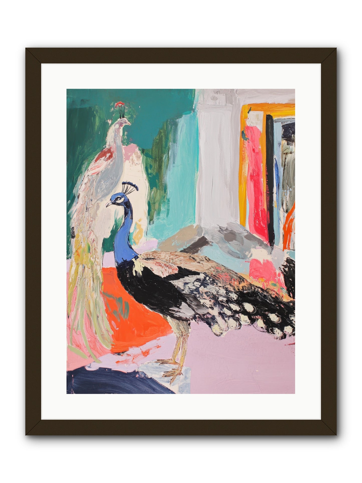 Plumage In The Parlor -- Framed Print - Black 18x24
