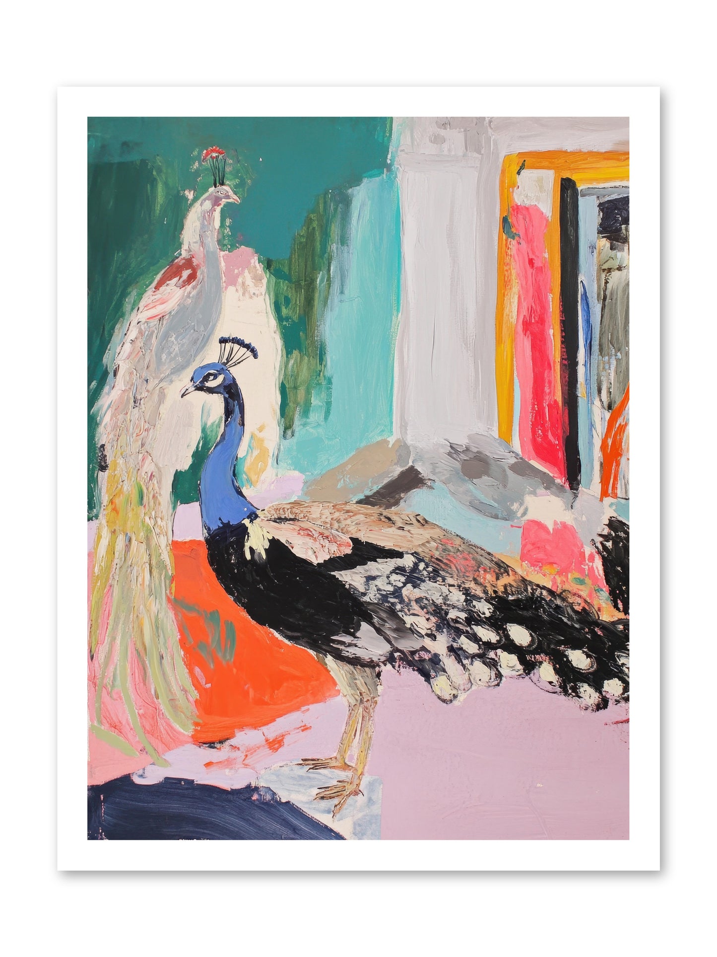 Plumage In The Parlor -- Loose Canvas Print 18x24