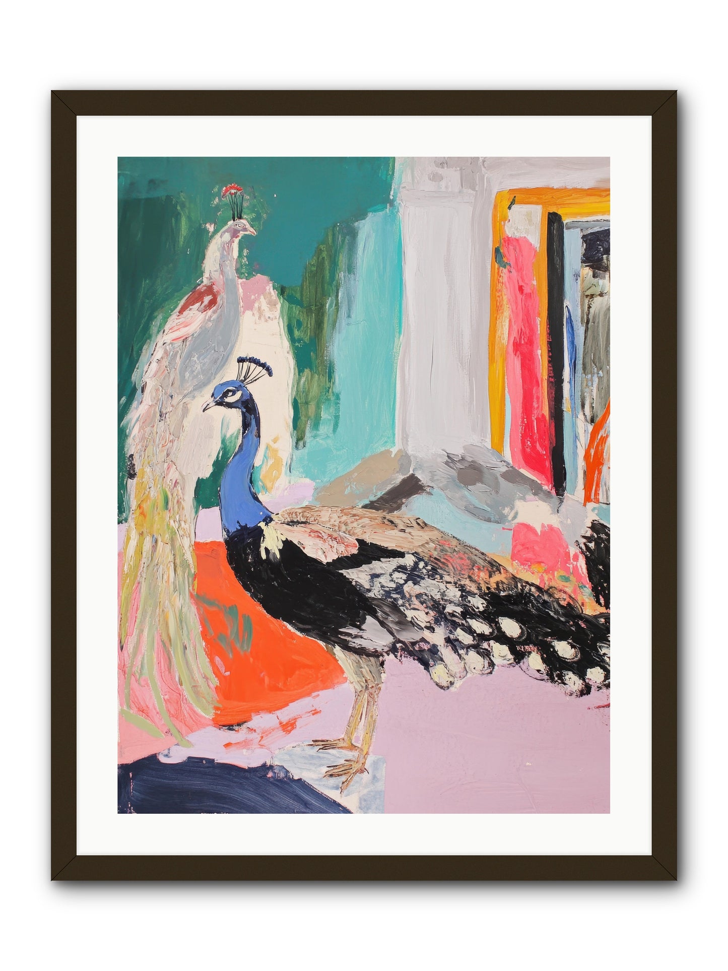 Plumage In The Parlor -- Framed Print - Black 24x32