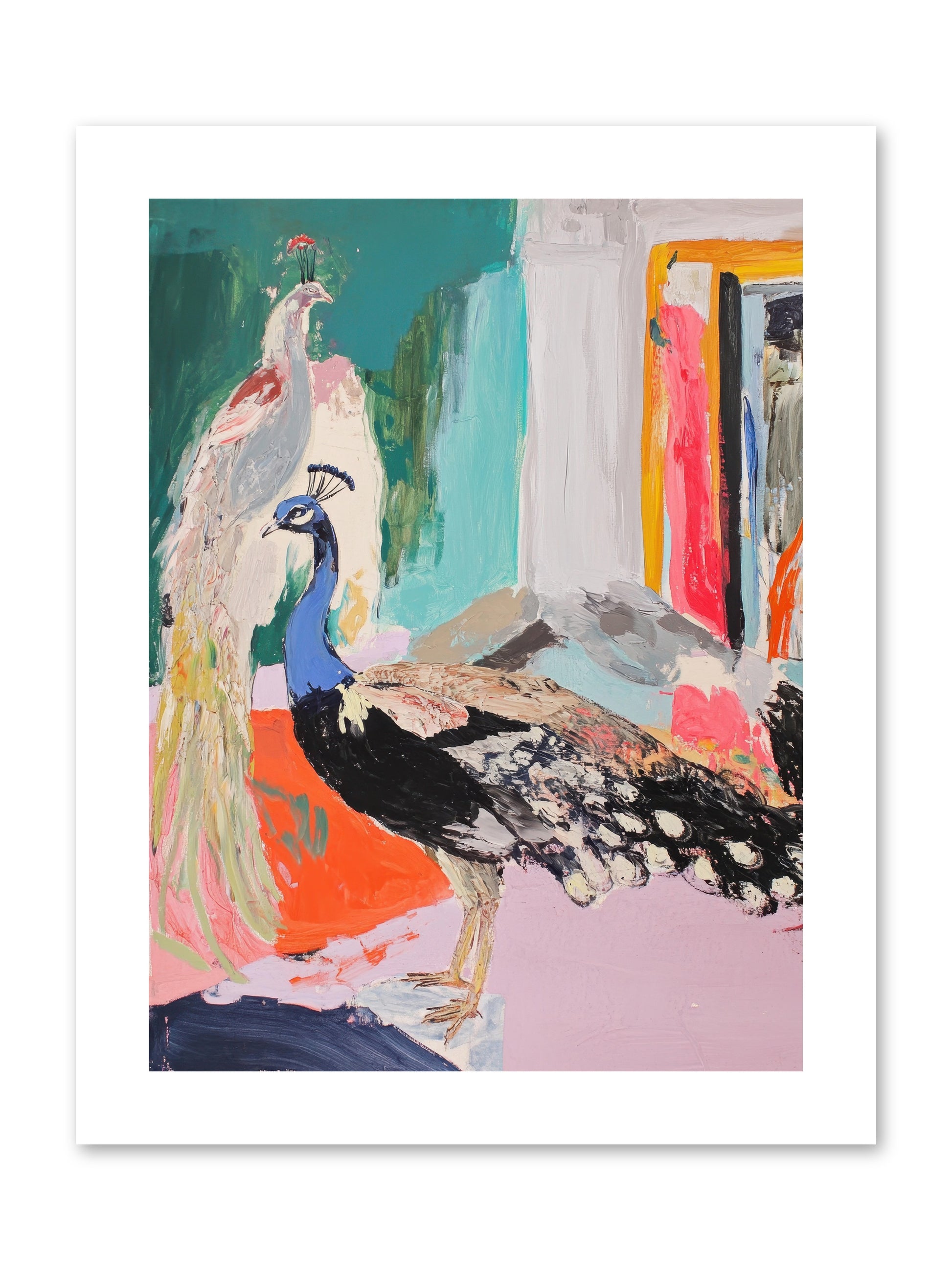 Plumage In The Parlor -- Paper Print 9x12