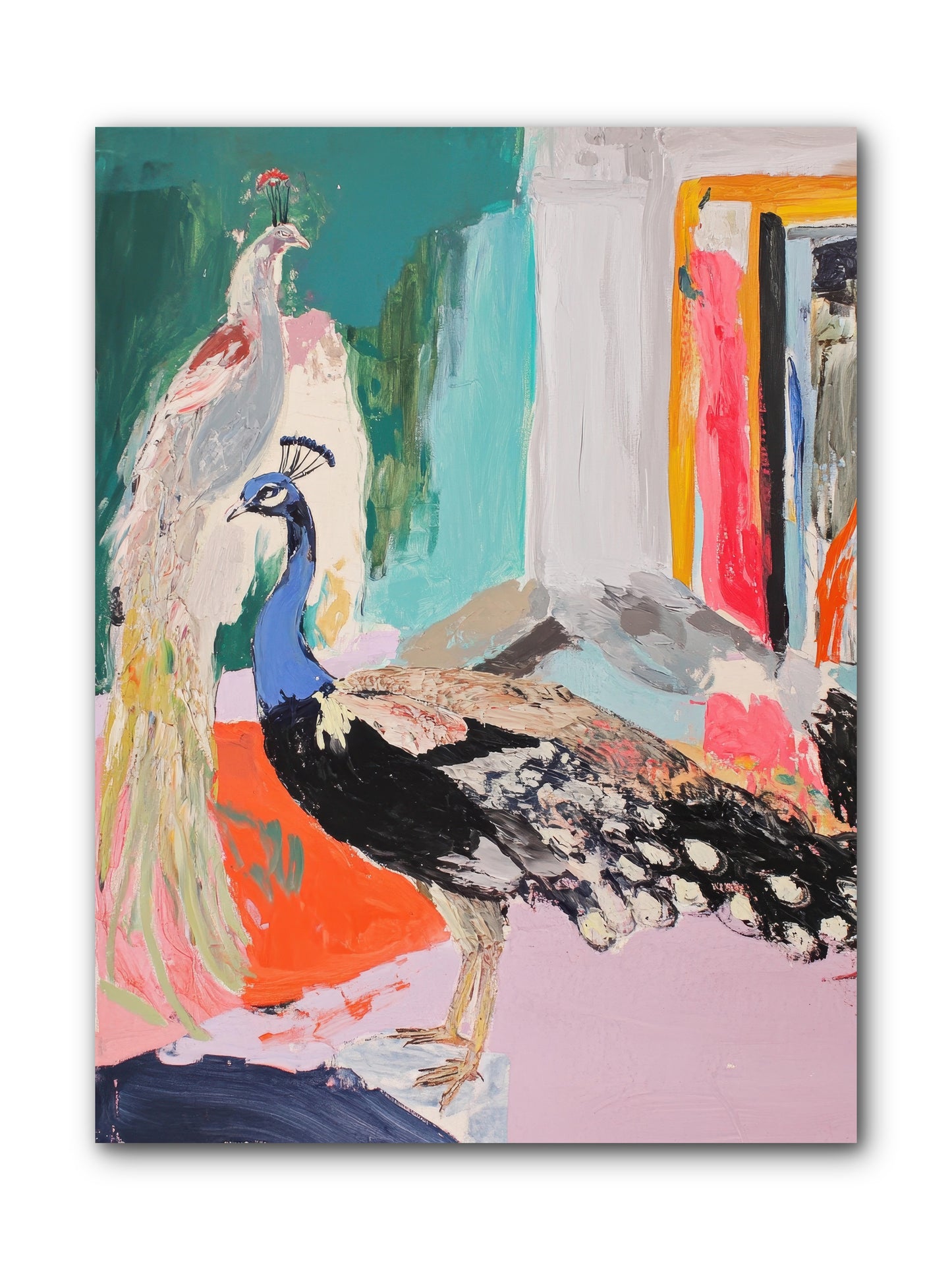 Plumage In The Parlor -- Wrapped Canvas 9x12