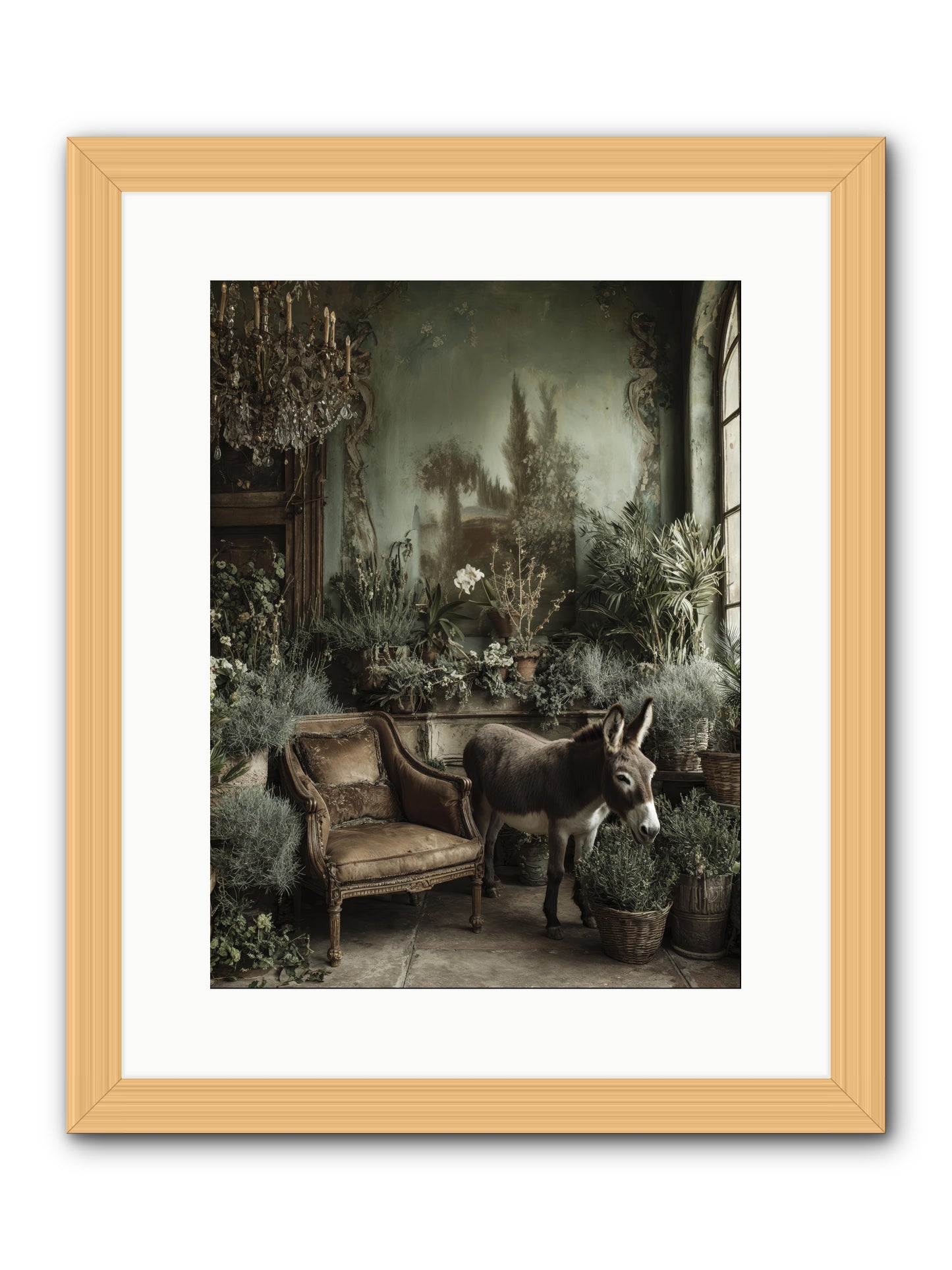 Plumdew -- Framed Print - Natural 12x16