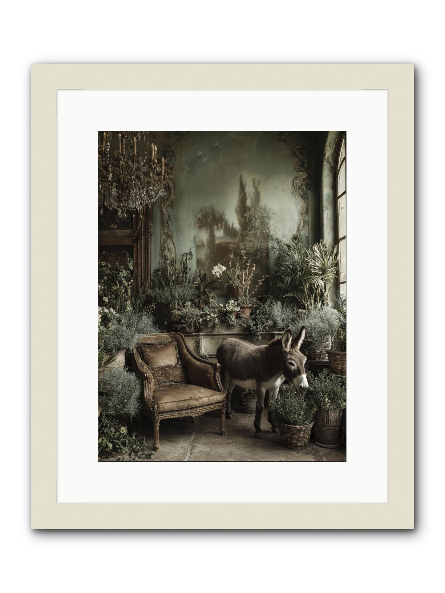 Plumdew -- Framed Print - White 12x16