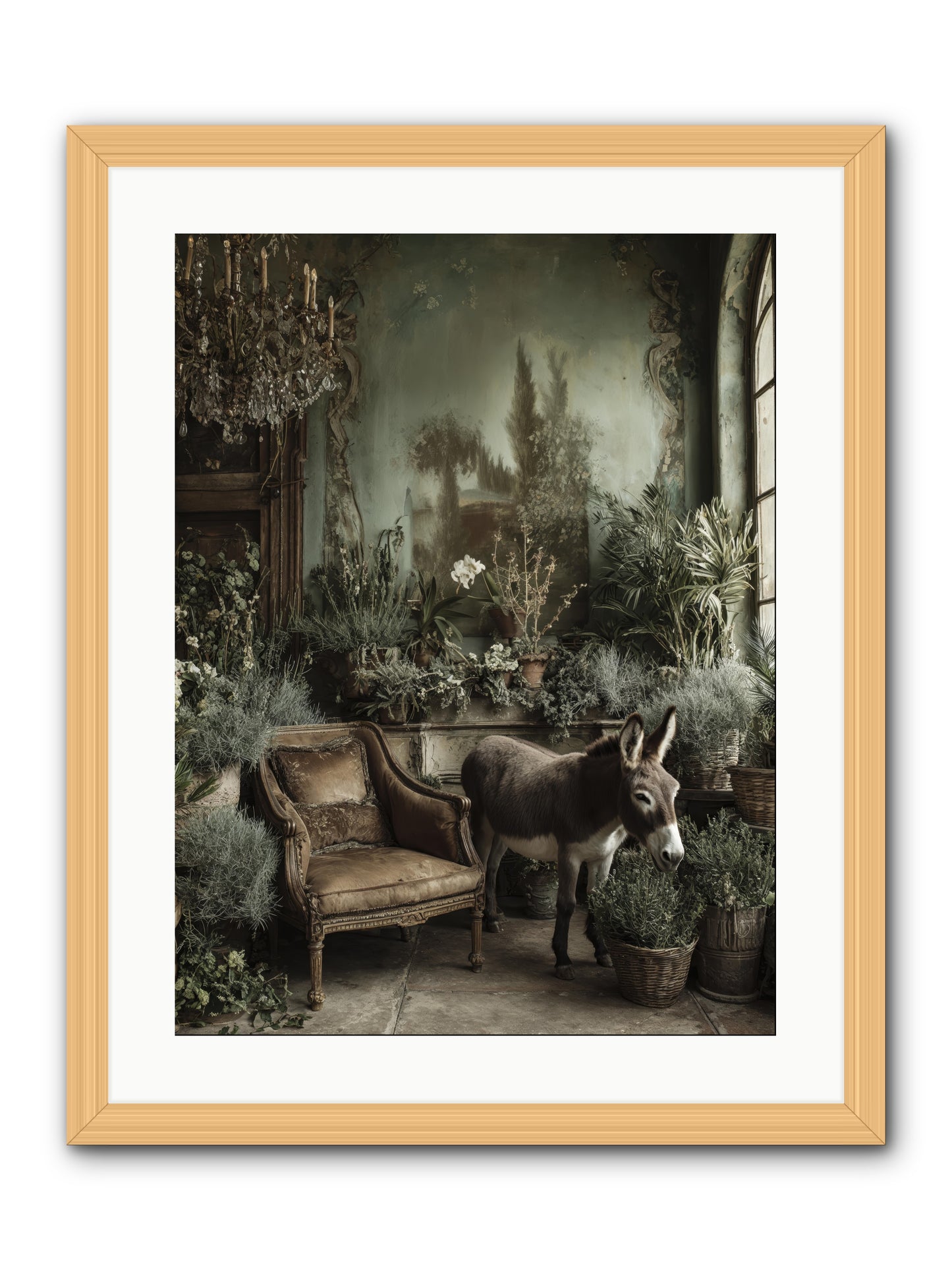 Plumdew -- Framed Print - Natural 18x24