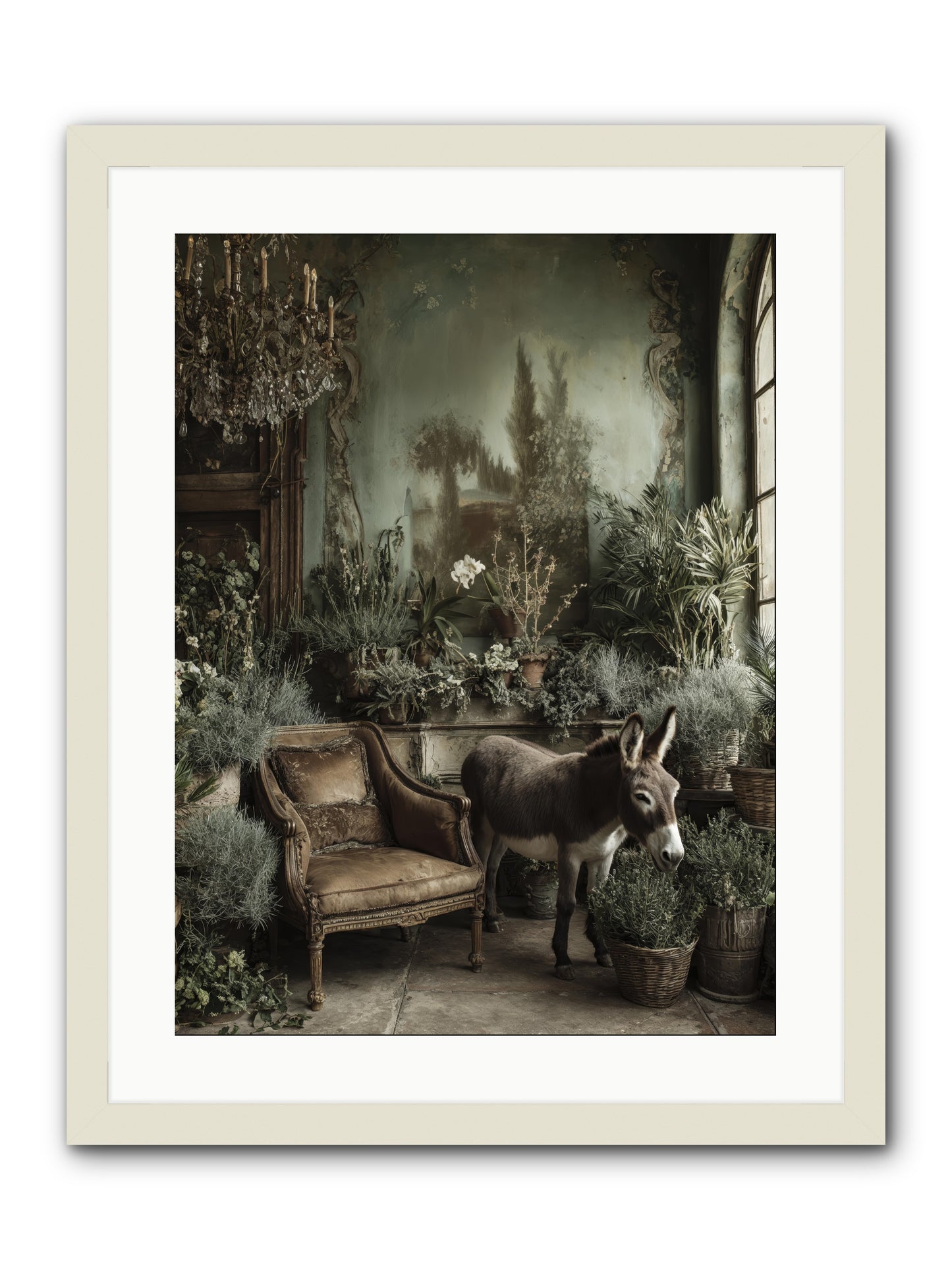 Plumdew -- Framed Print - White 18x24