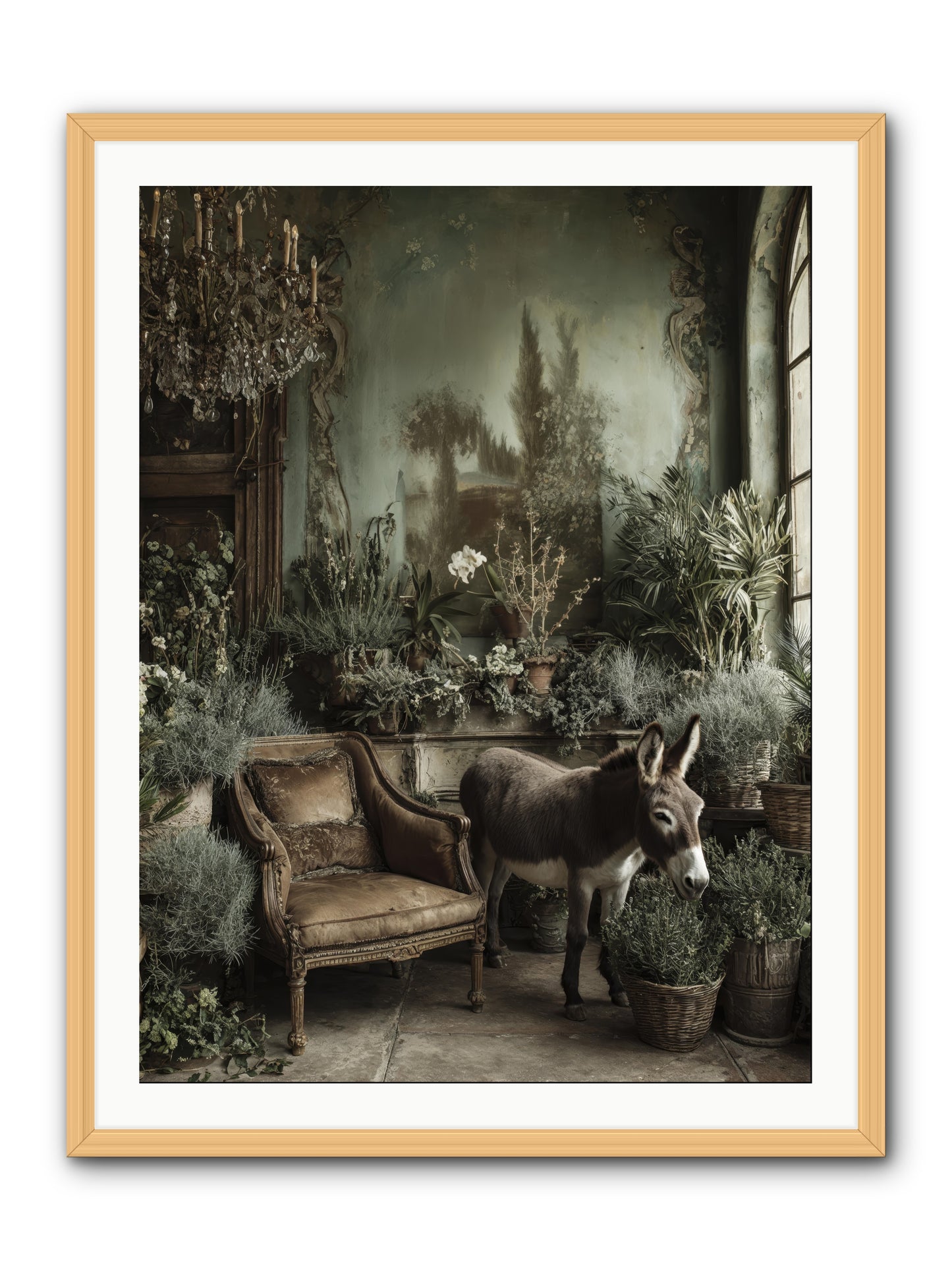 Plumdew -- Framed Print - Natural 30x40
