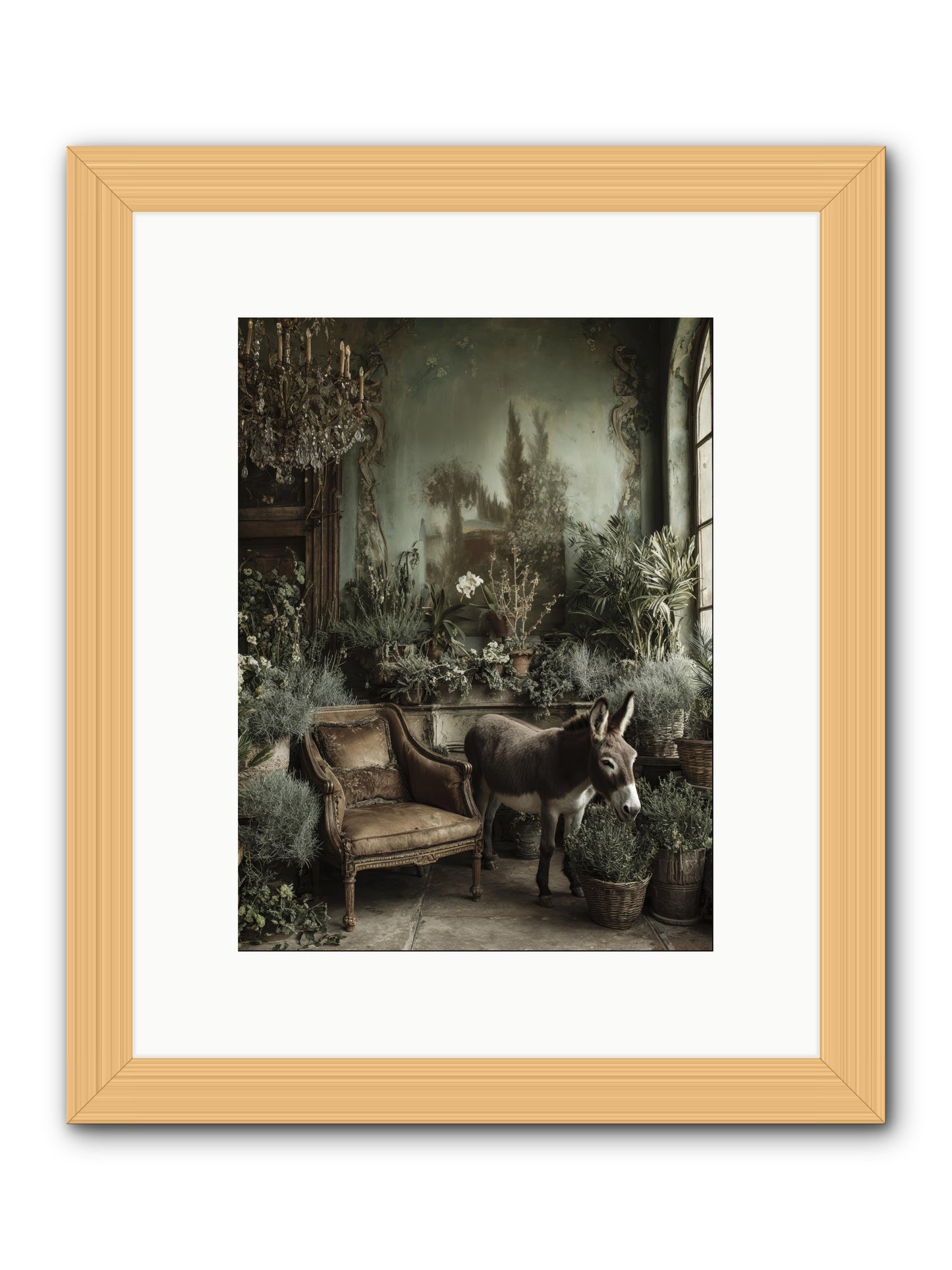 Plumdew -- Framed Print - Natural 9x12