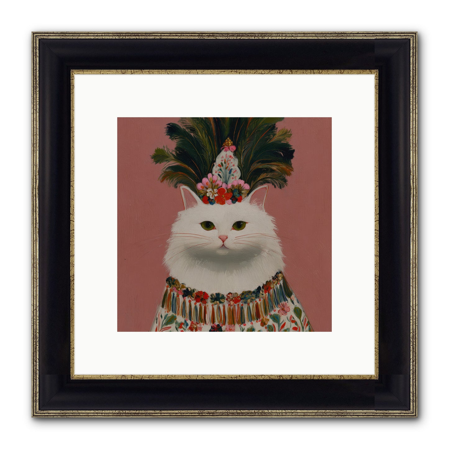 Plume and Petal — Plume-and-Petal-10x10-Framed-Print-Black-Gold.jpg