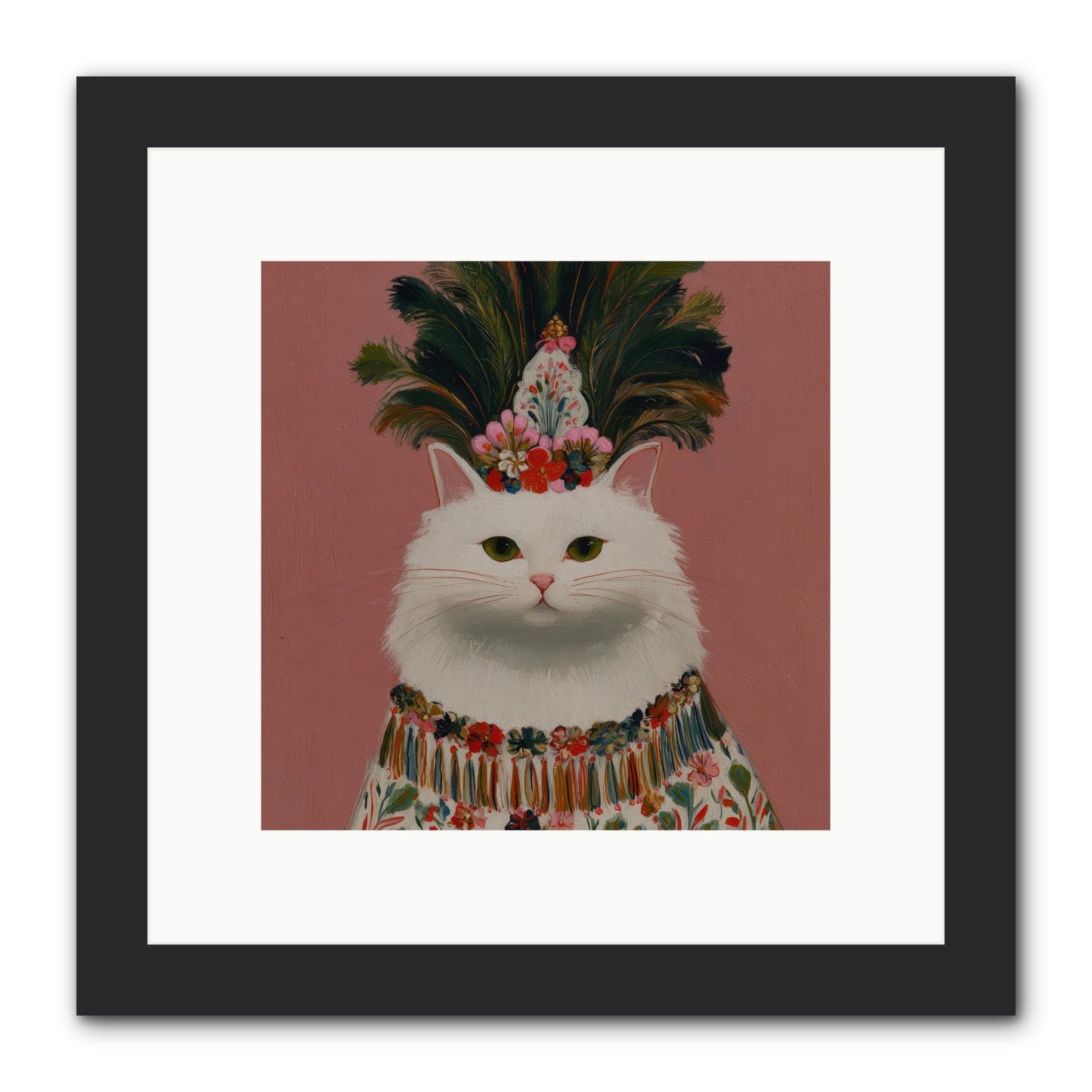Plume and Petal — Plume-and-Petal-10x10-Framed-Print-Black.jpg
