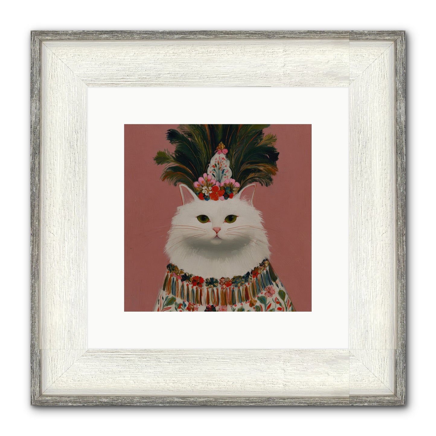 Plume and Petal — Plume-and-Petal-10x10-Framed-Print-Driftwood-White.jpg