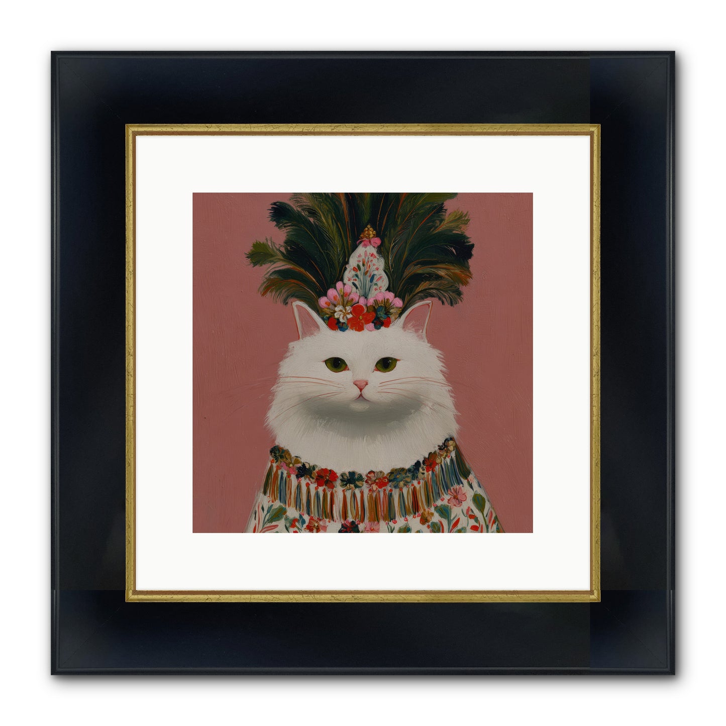 Plume and Petal — Plume-and-Petal-12x12-Framed-Print-Wide-Black-w-Gold.jpg