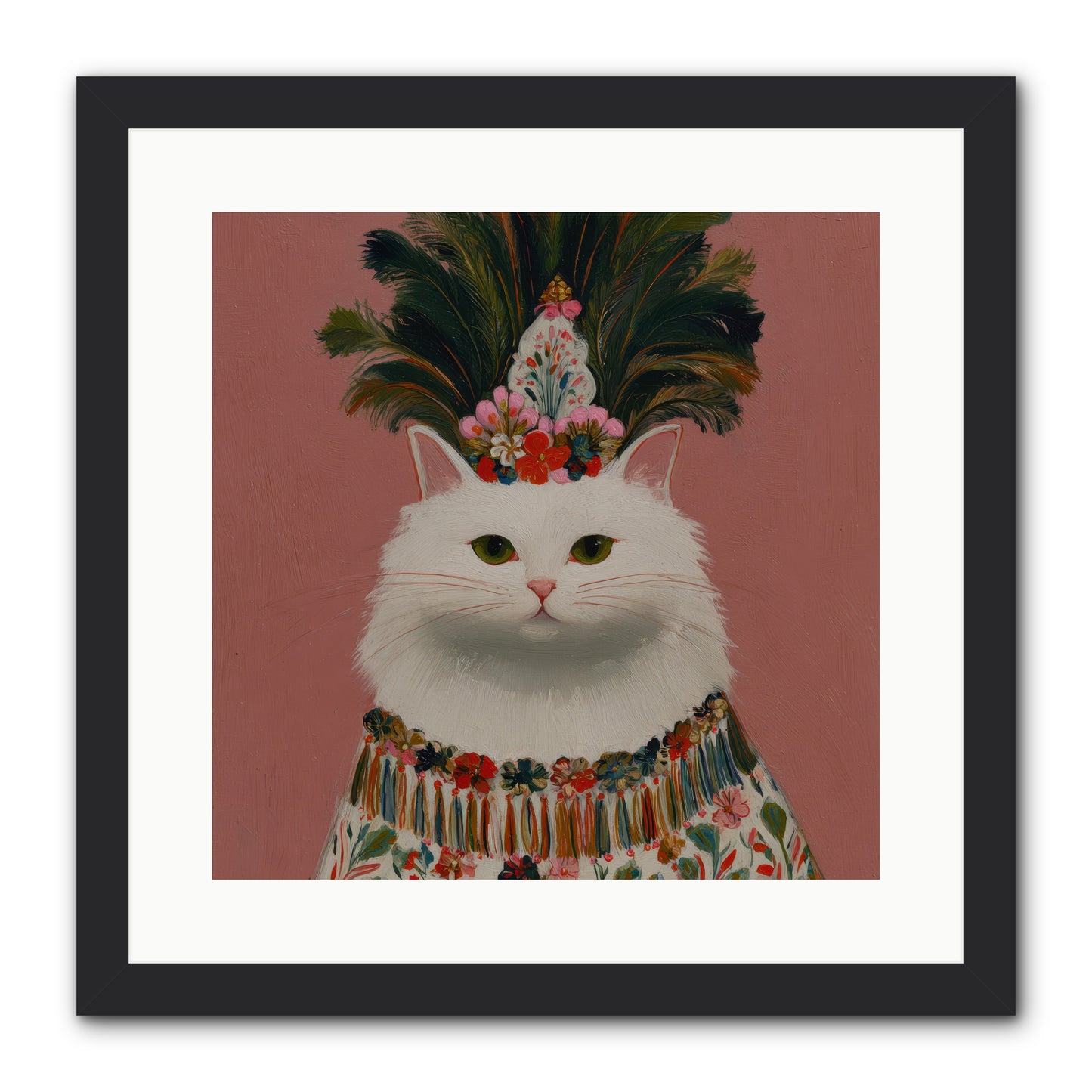 Plume and Petal — Plume-and-Petal-16x16-Framed-Print-Black.jpg