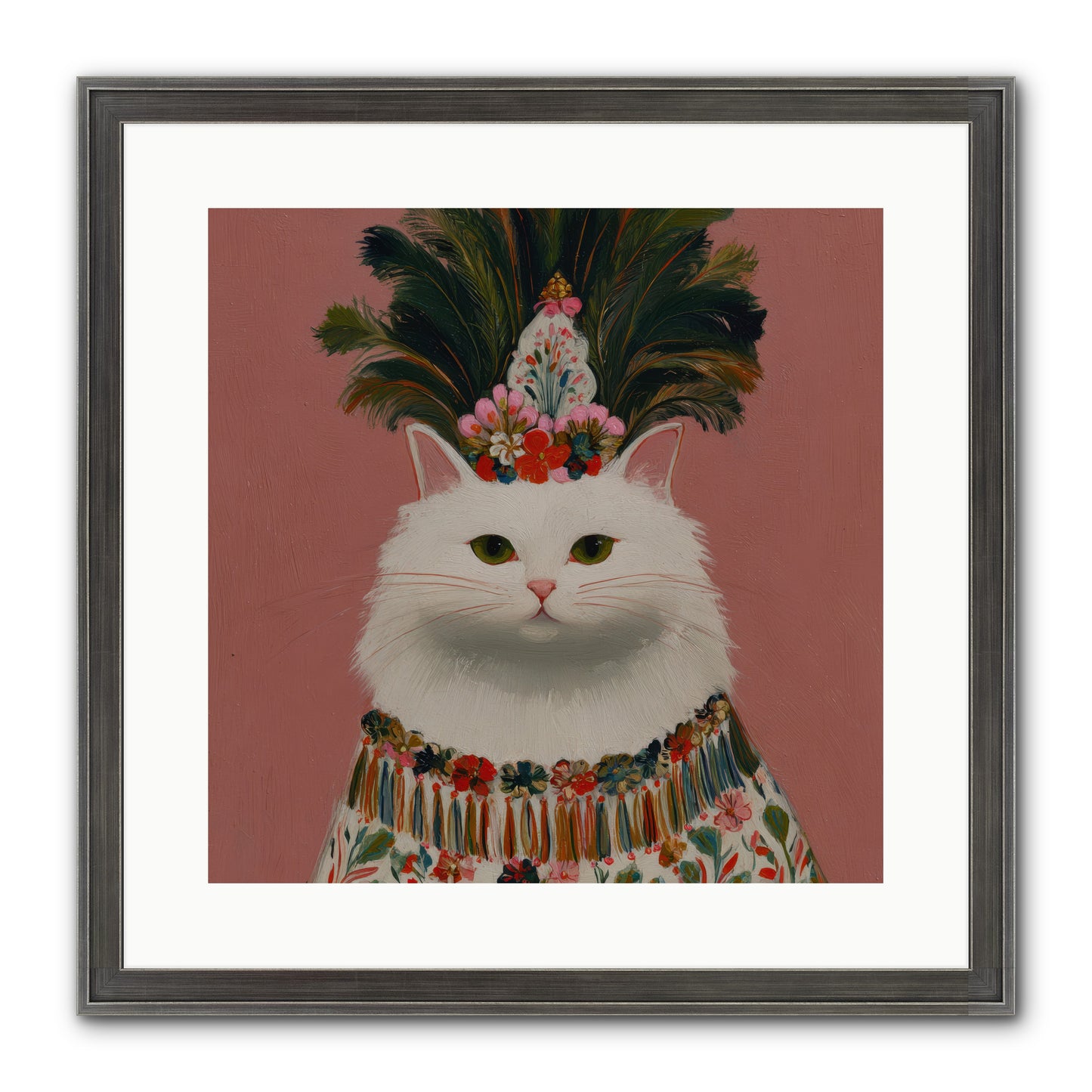 Plume and Petal — Plume-and-Petal-16x16-Framed-Print-Slimwoods-Black-Silver.jpg