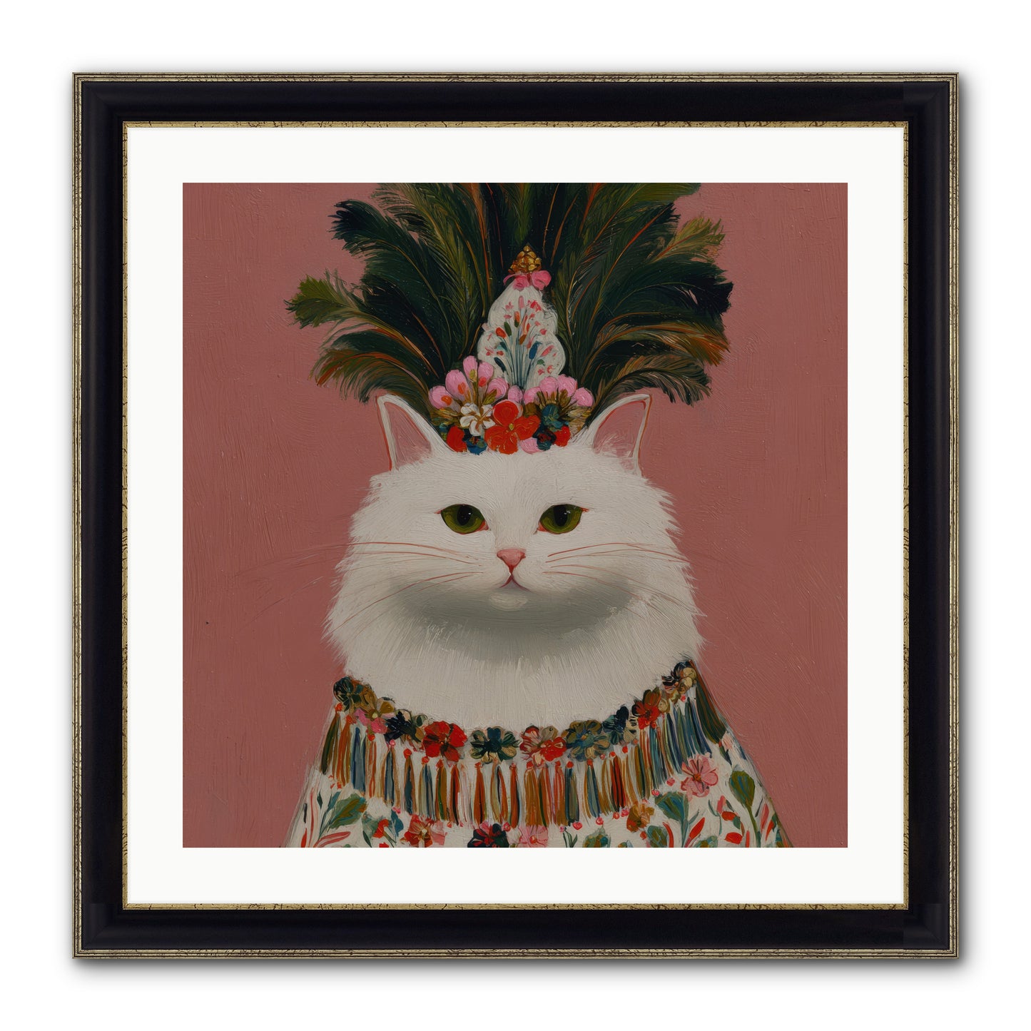Plume and Petal — Plume-and-Petal-24x24-Framed-Print-Black-Gold.jpg